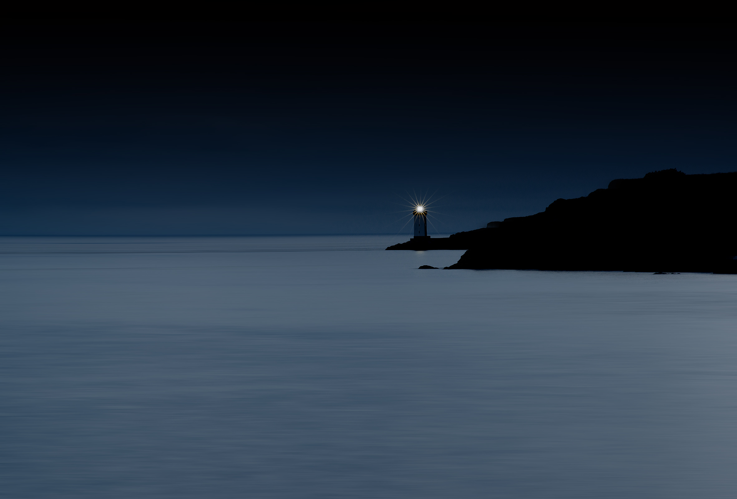 il faro di Kermorvan visto da Pointe de Penzer