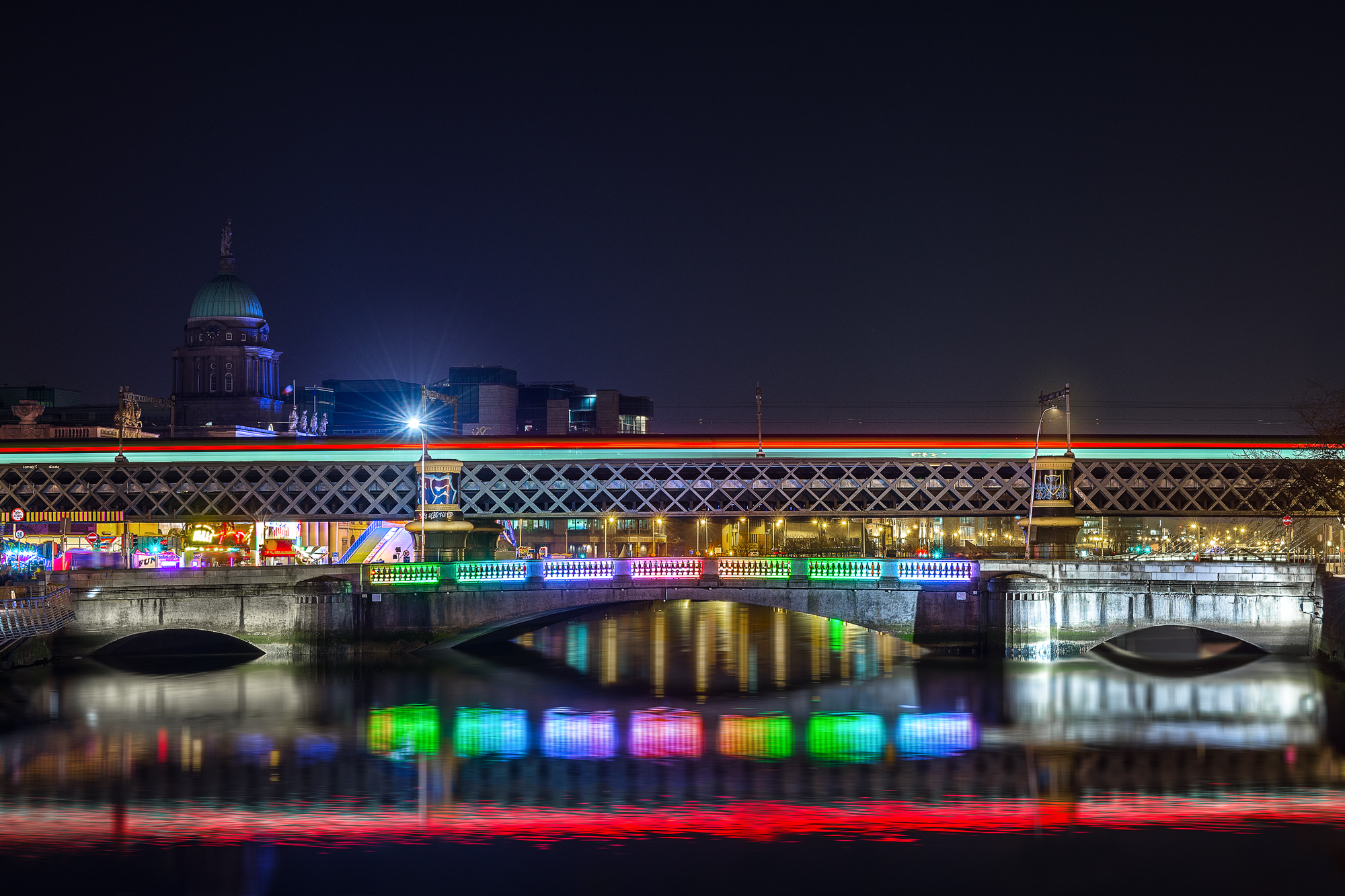 River Liffey by night