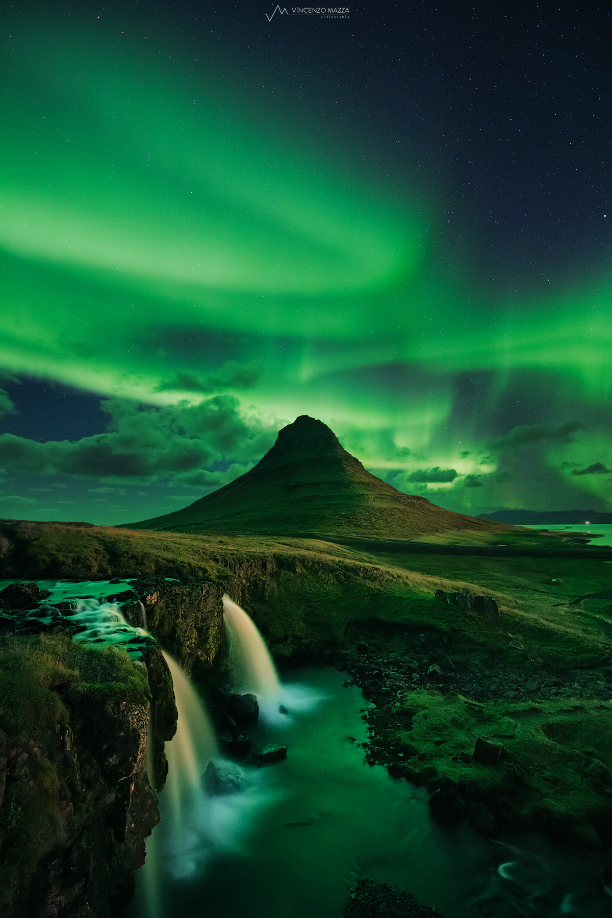 Notte d'aurora al Kirkjufell - take 2