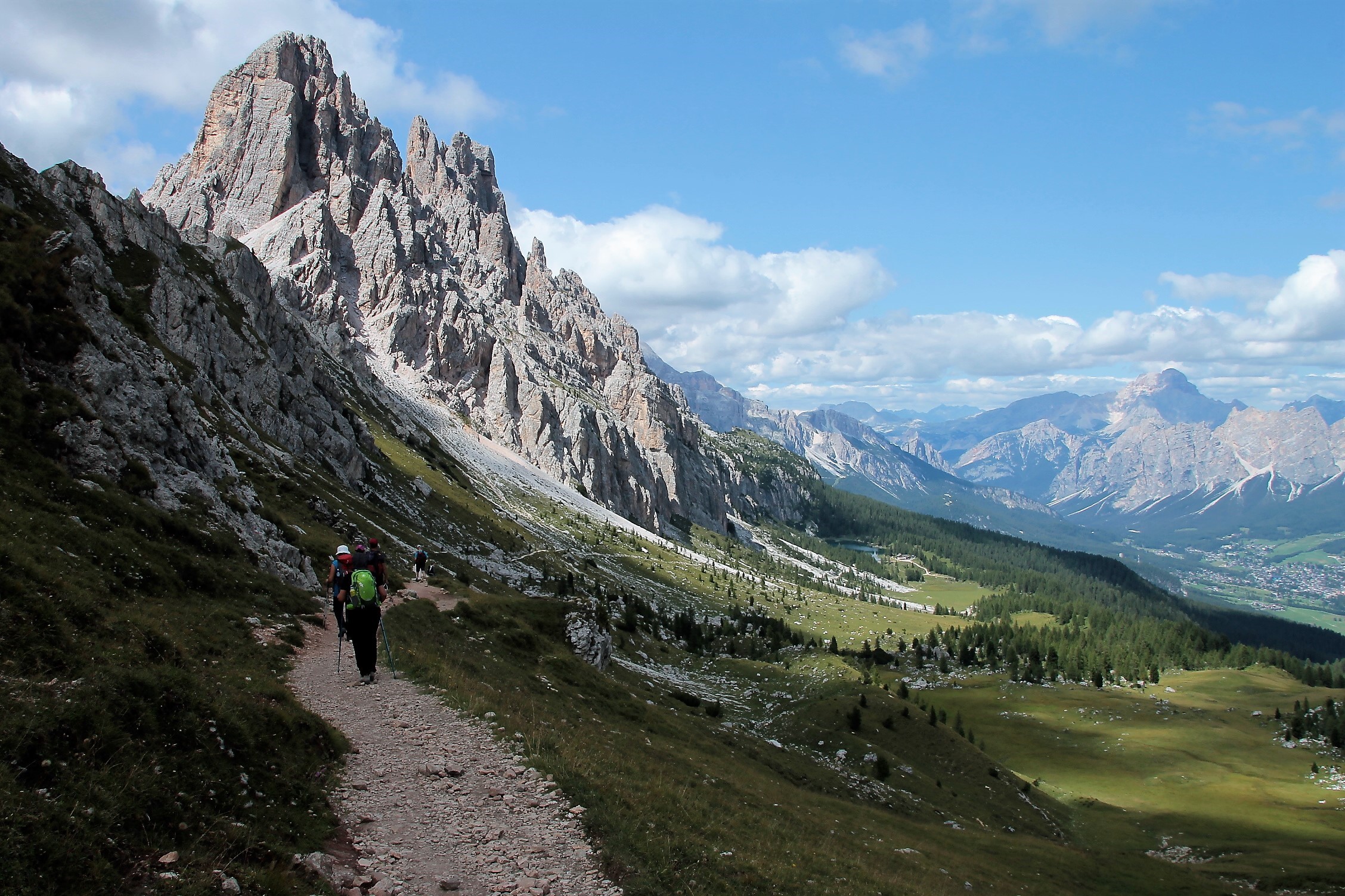 Trekking near Cortina