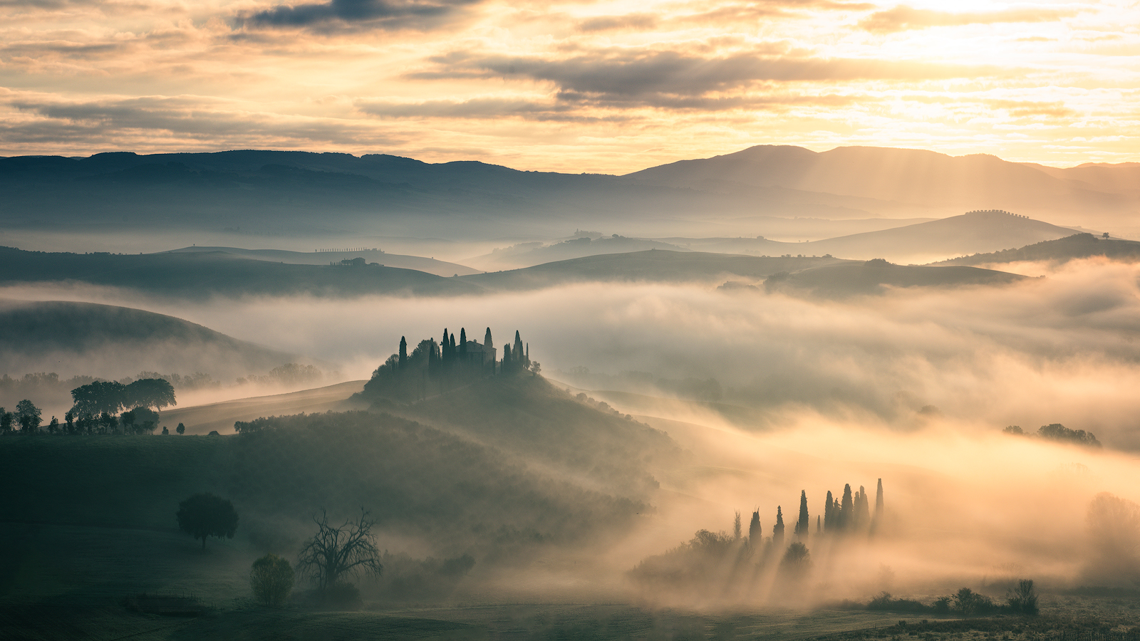 podere belvedere nelle nebbie