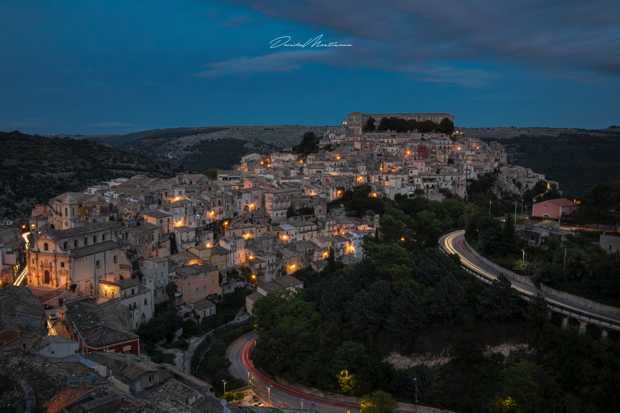 Ragusa Ibla blue hour
