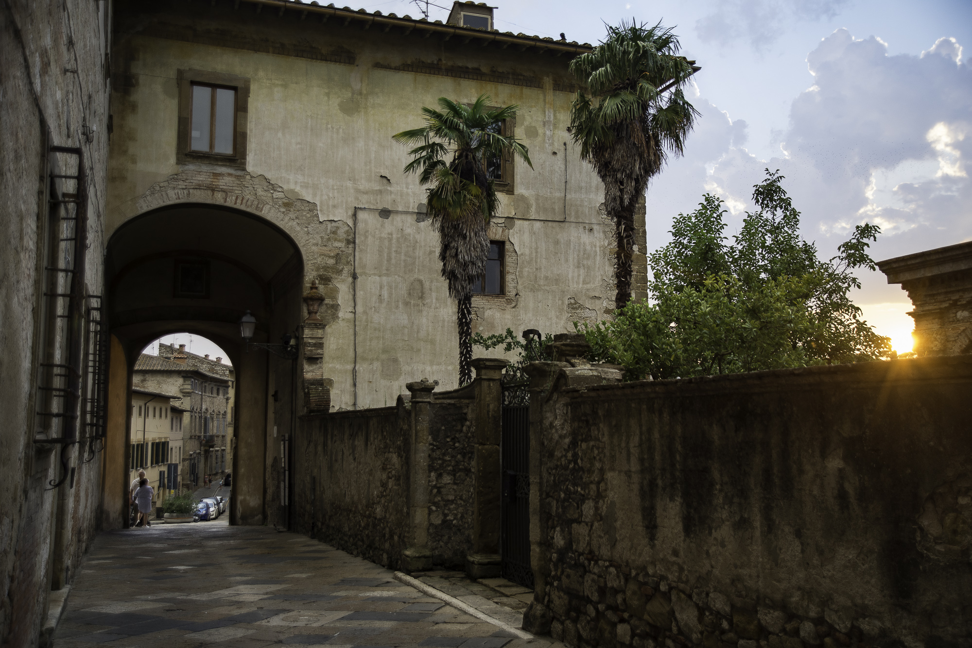 Colle val d'Elsa al tramonto