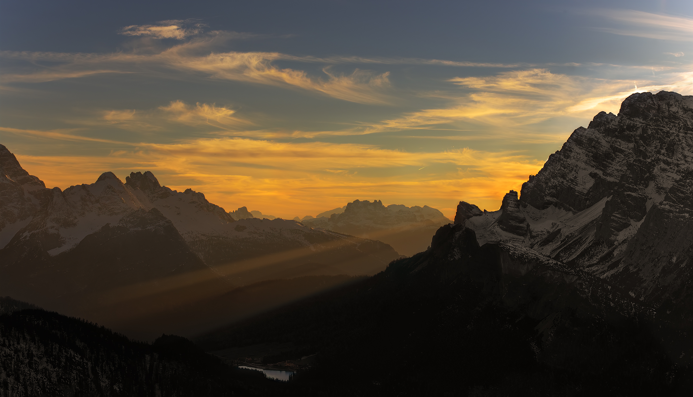 Sunset over Misurina