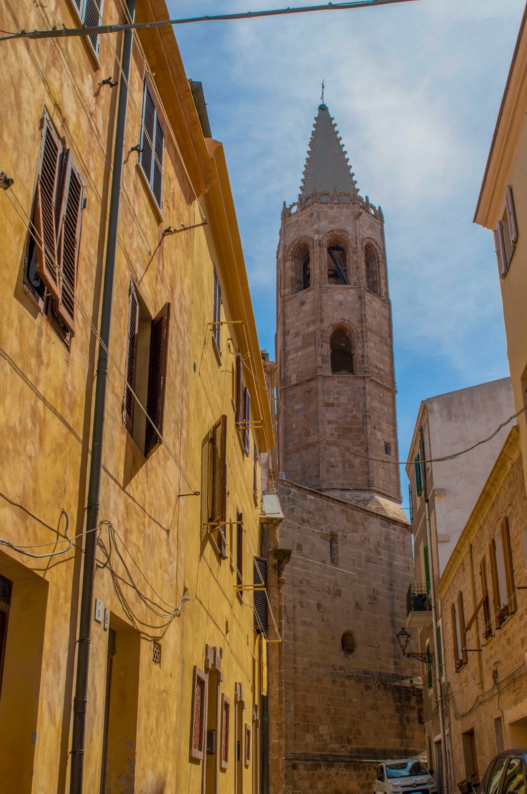 Alghero - bell tower cathedral of Santa Maria
