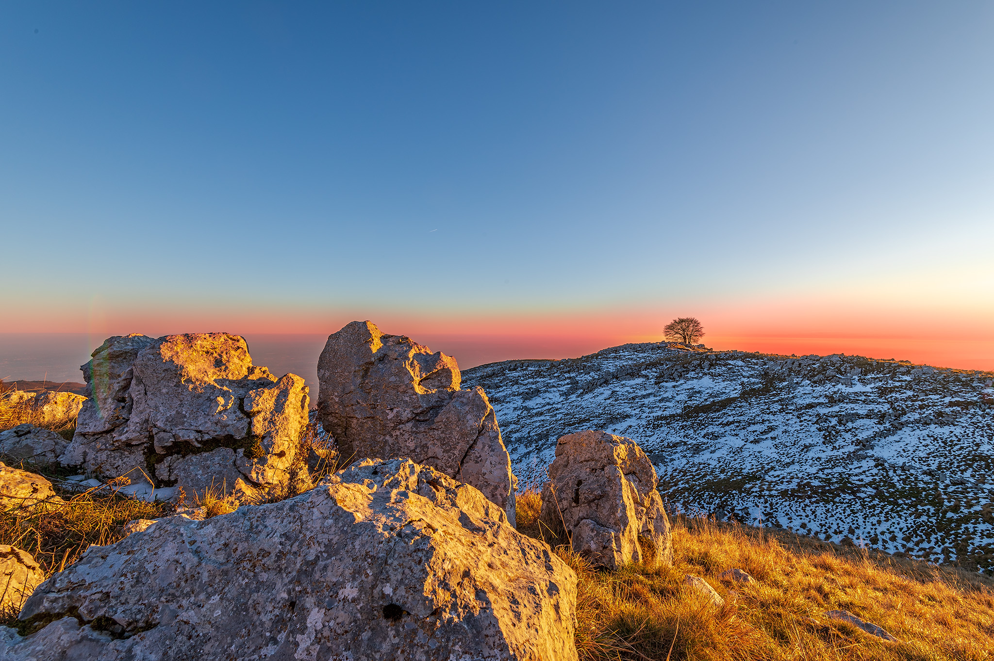 Tramonto sul Monte Pizzoc