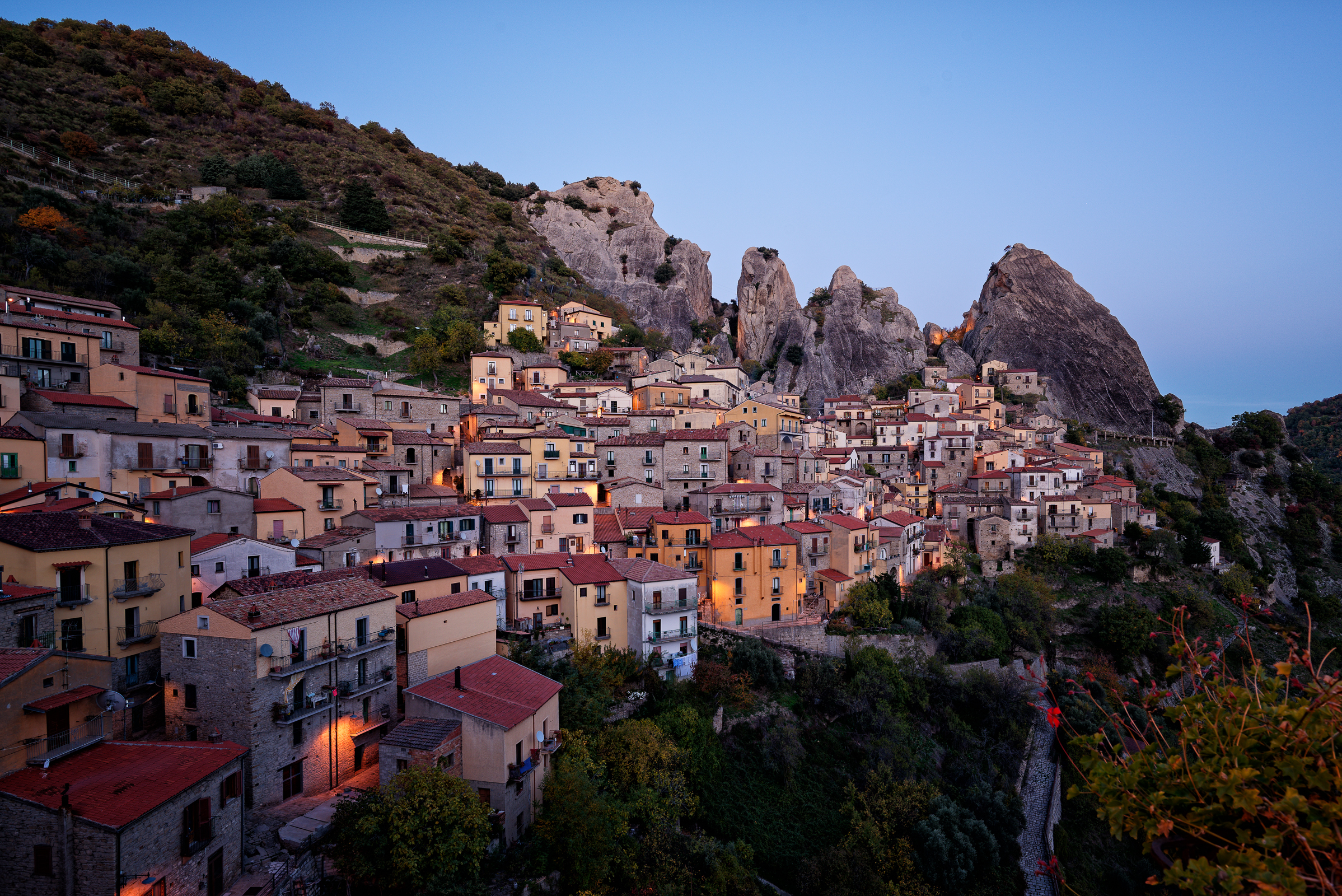 Last lights in Castelmezzano