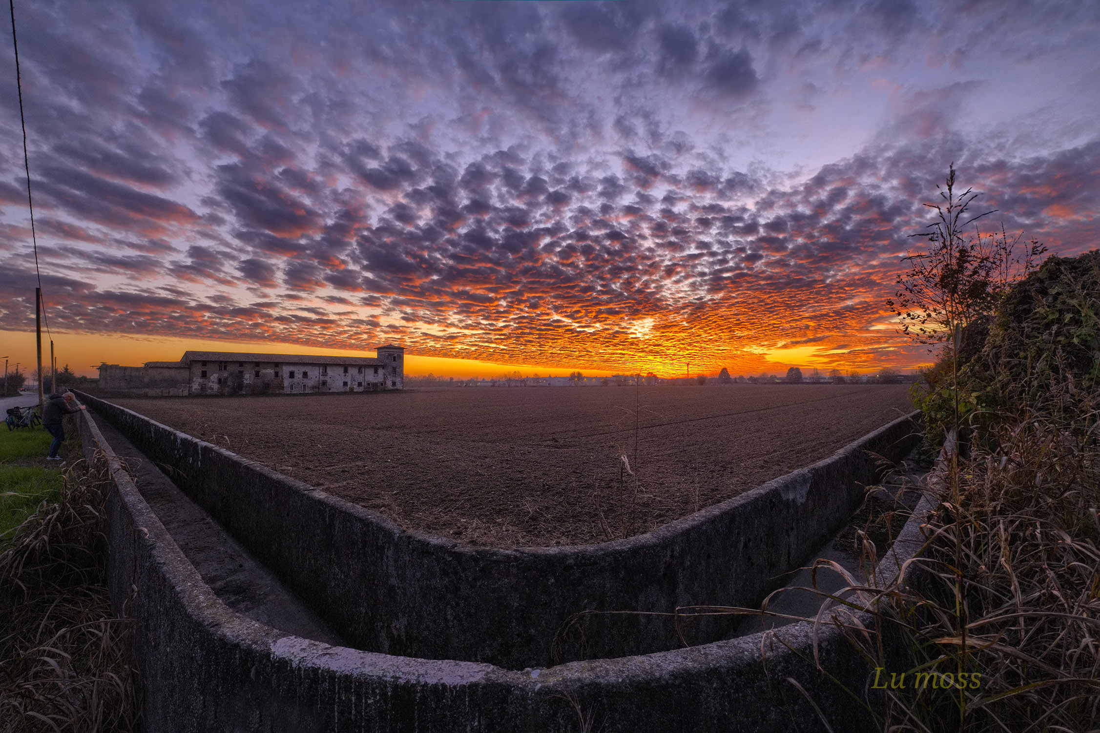 Un tramonto straordinario.