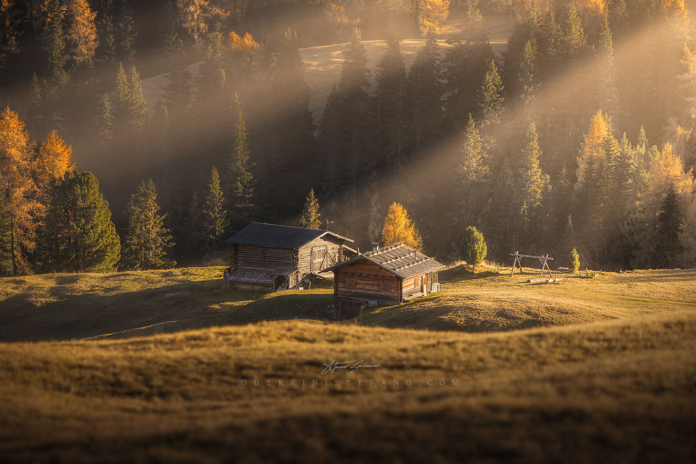 Huts in autumn - Trentino Alto Adige