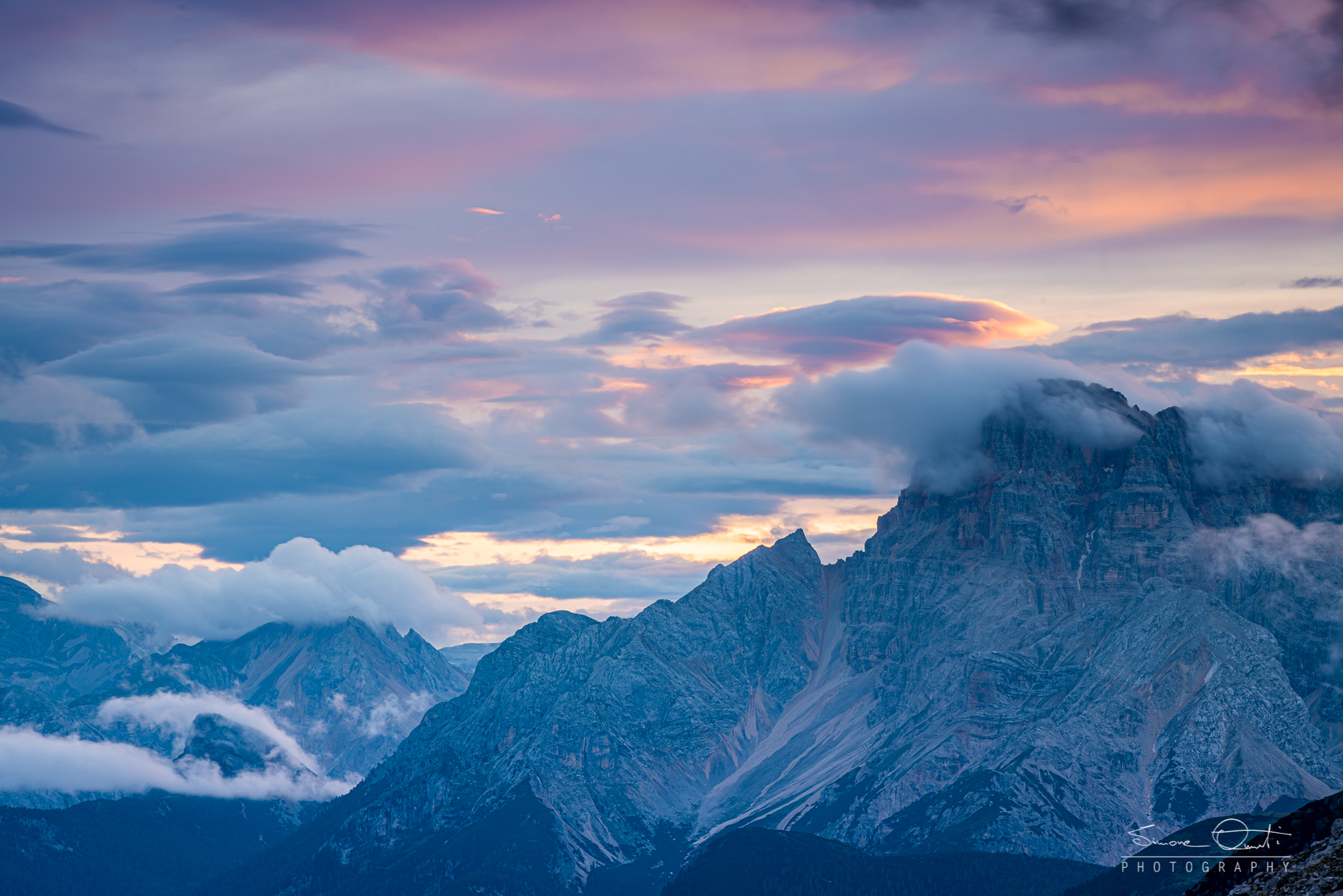 Tramonto sulla Croda Rossa