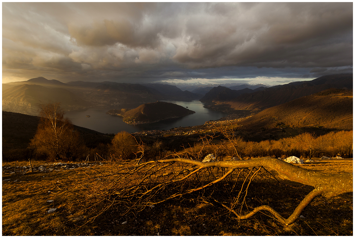 Lake Iseo at sunset