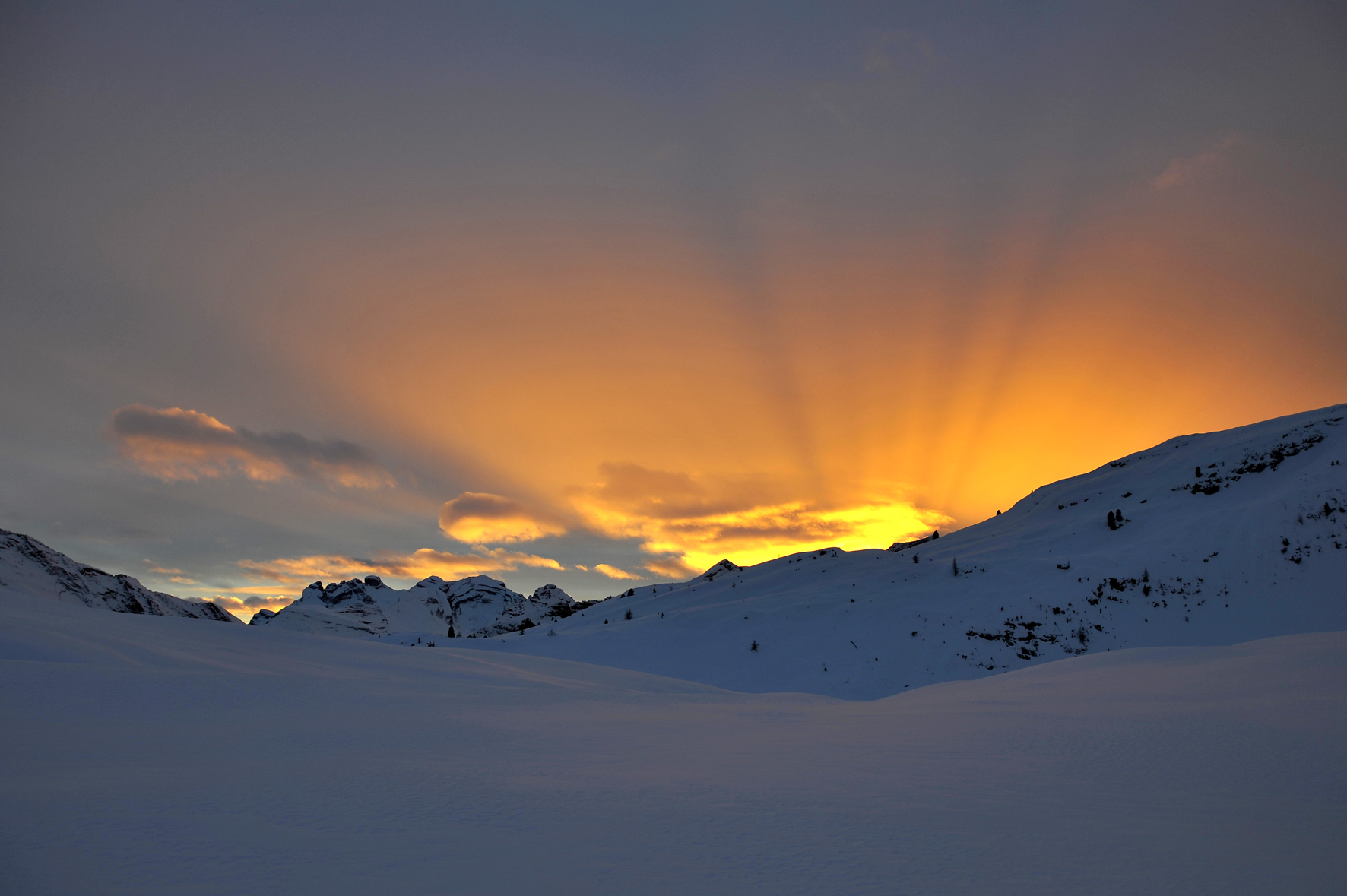 Tramonto a Sennes Val Badia(BZ)