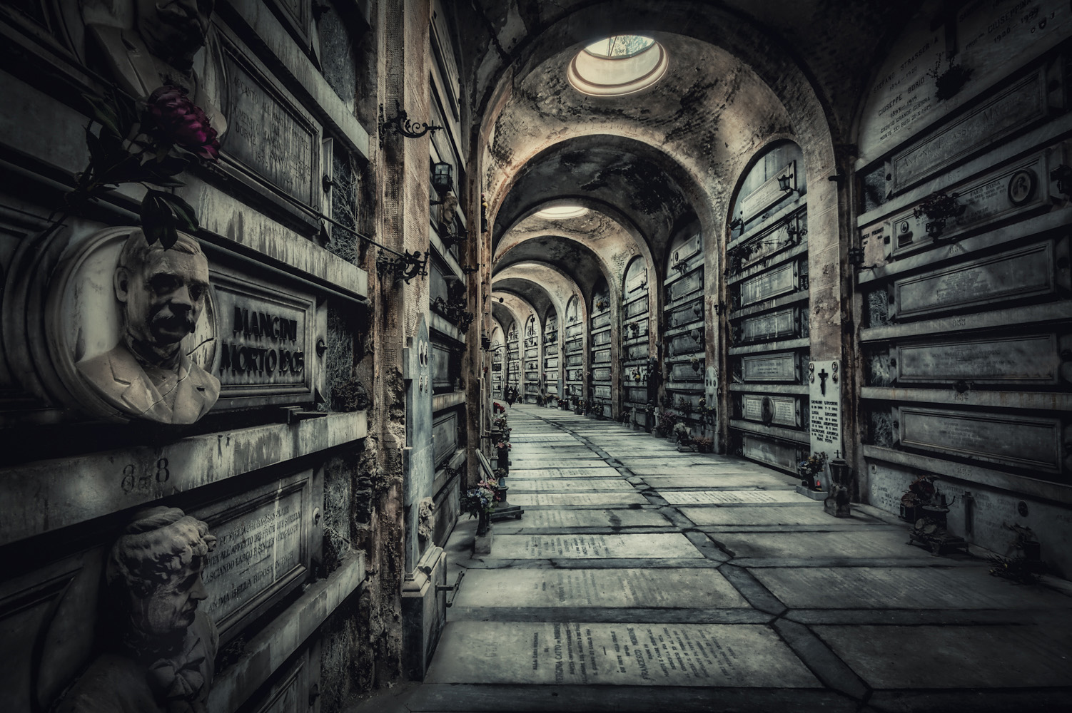 Death doesn't love cemeteries... prefers the living!