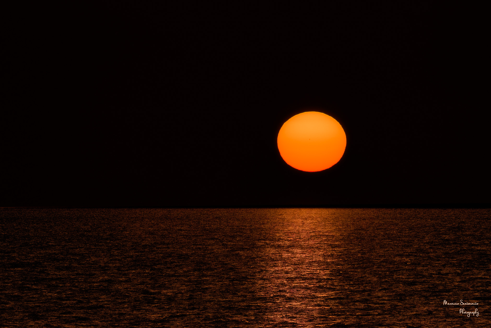 An unusual sunset