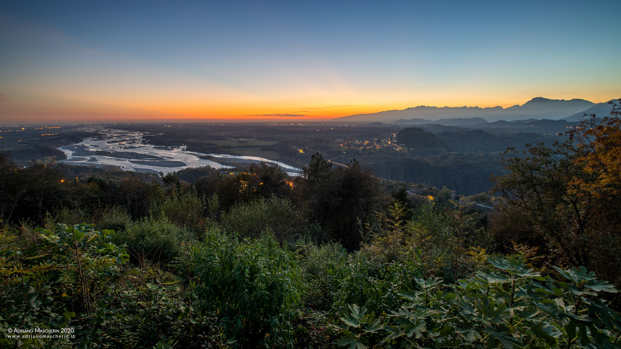 Crepuscolo sul Tagliamento