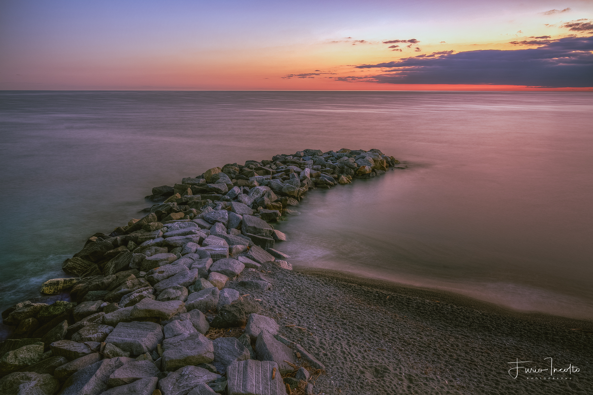 Sunset in Celle Ligure