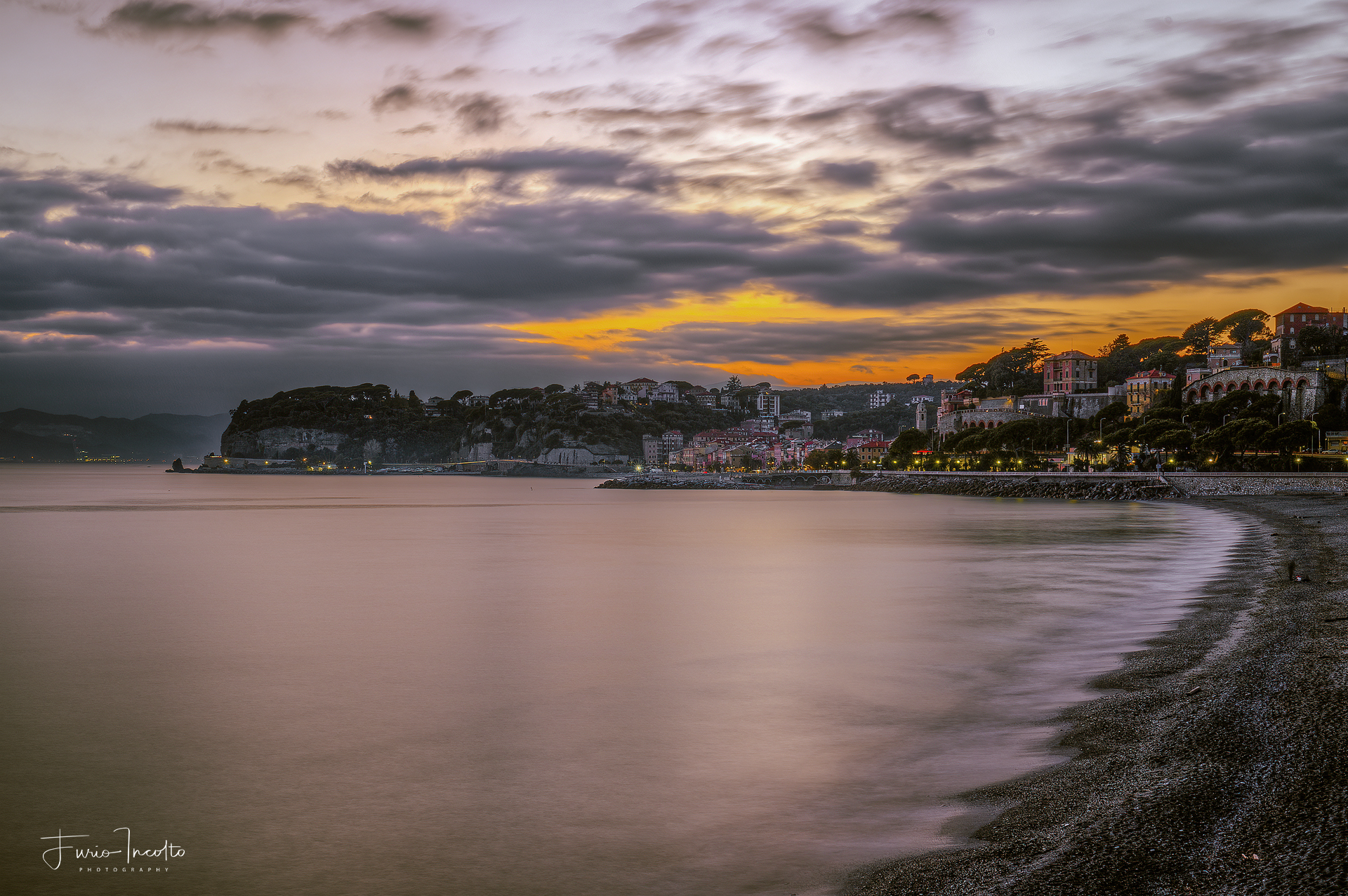 Tramonto a Celle Ligure