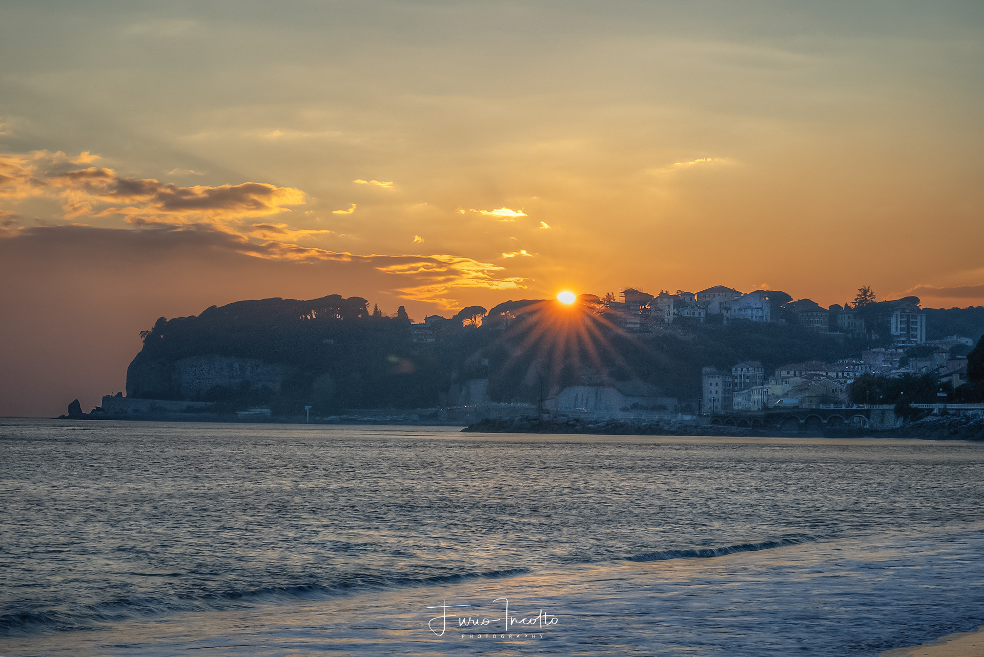 Tramonto a Celle Ligure