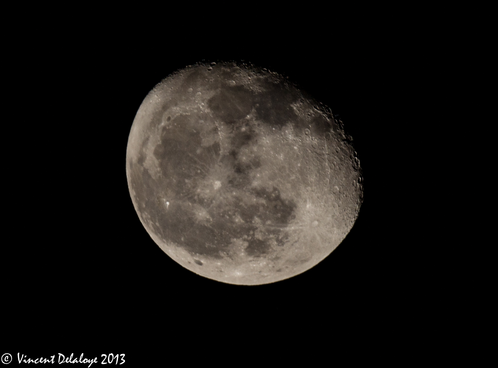 Lune gibbeuse décroissante