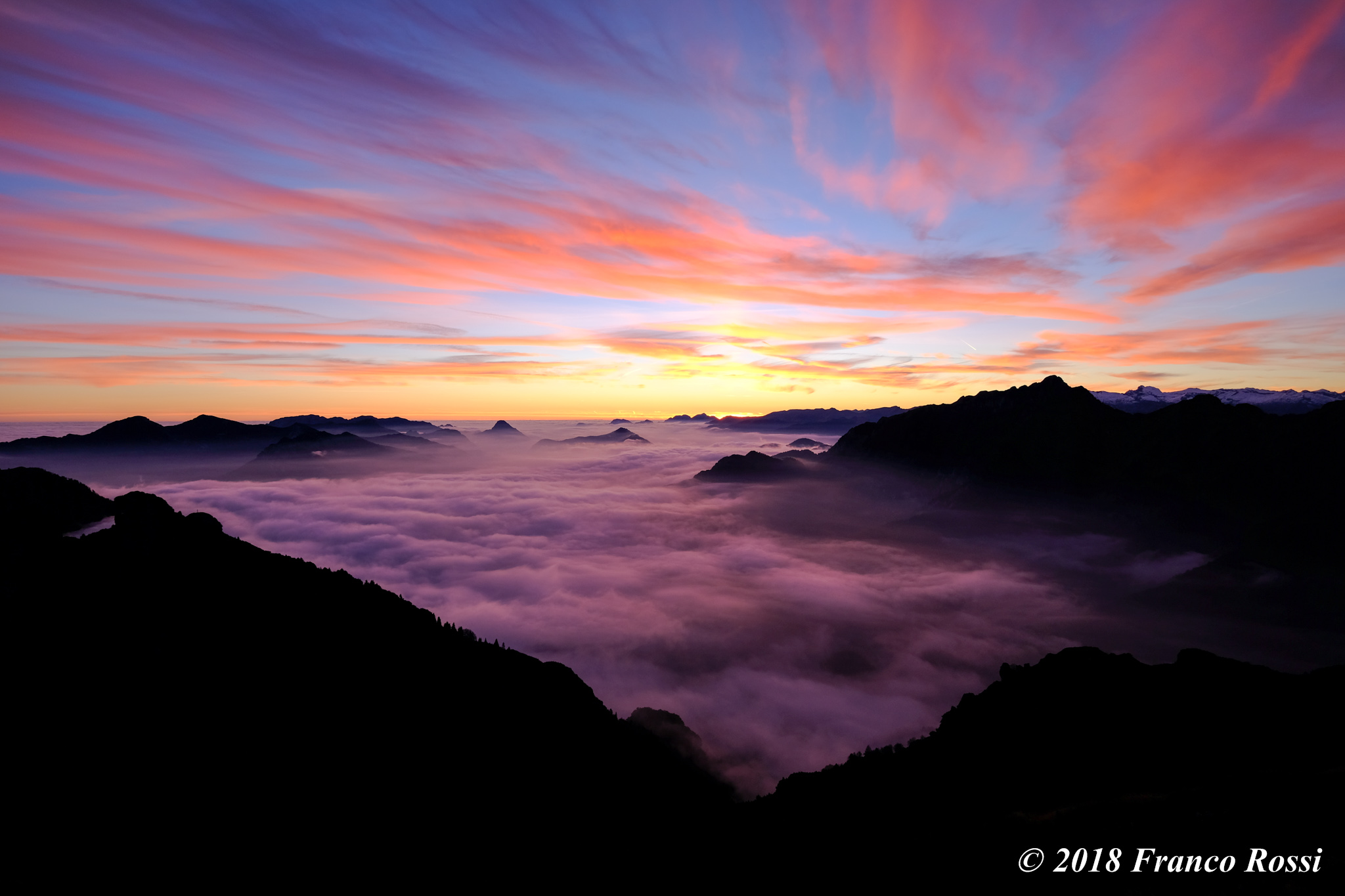 Sunset at Monte Tofino, Val Concei Alpi di Ledro