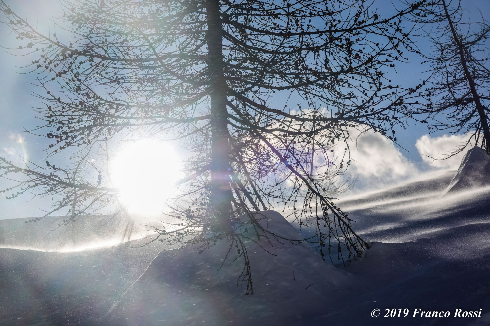 Blizzard on Mount ×la, Alpe di Devero Ossola