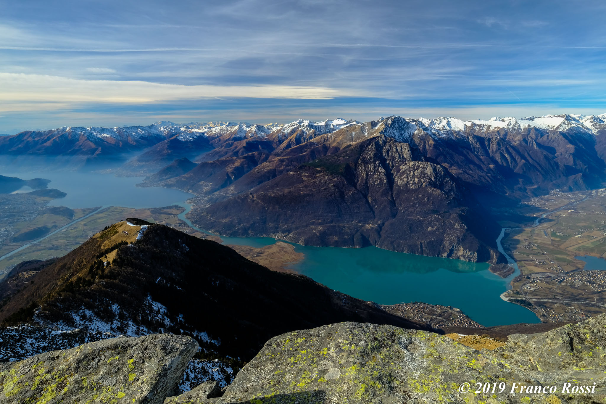 Lario and Val Chiavenna from Monte Brusada Valtellina