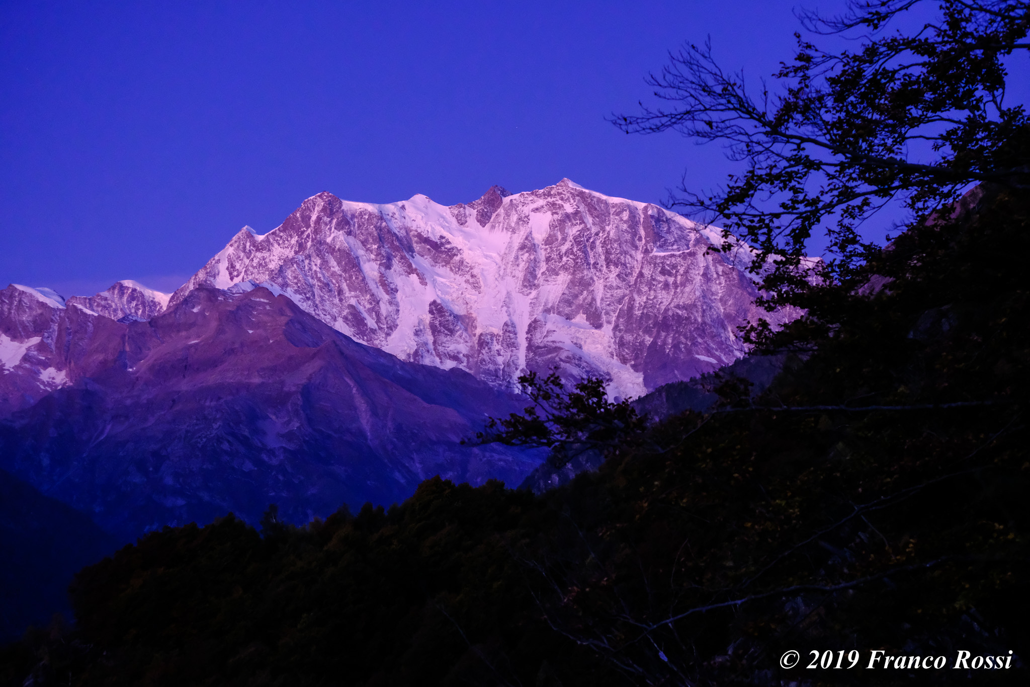 Sunrise over Monte Rosa, Valle Anzasca Ossola