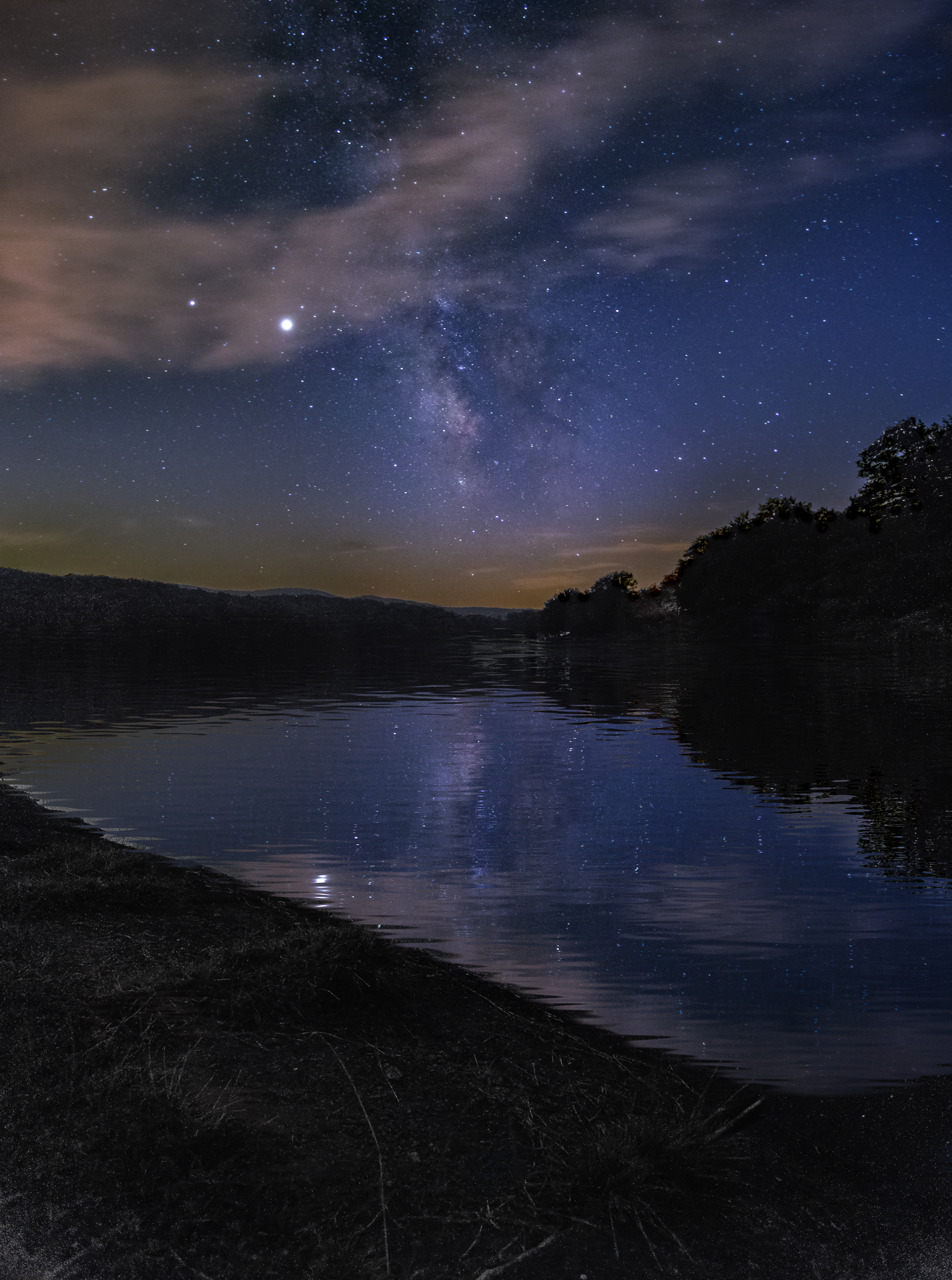 Il lago di Maulazzo e la VIa Lattea