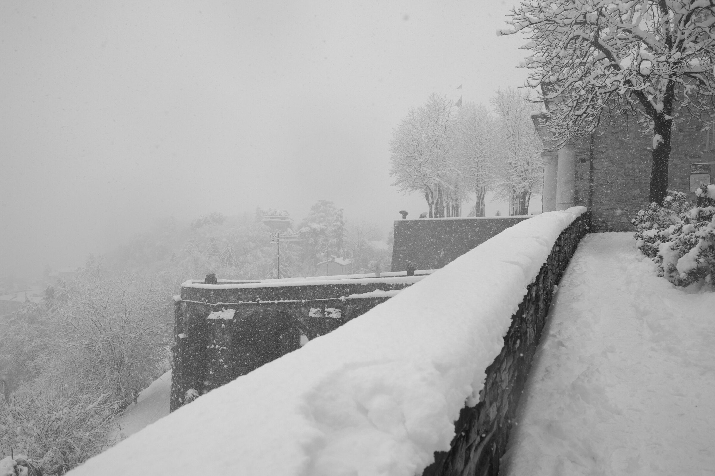 along the Venetian walls