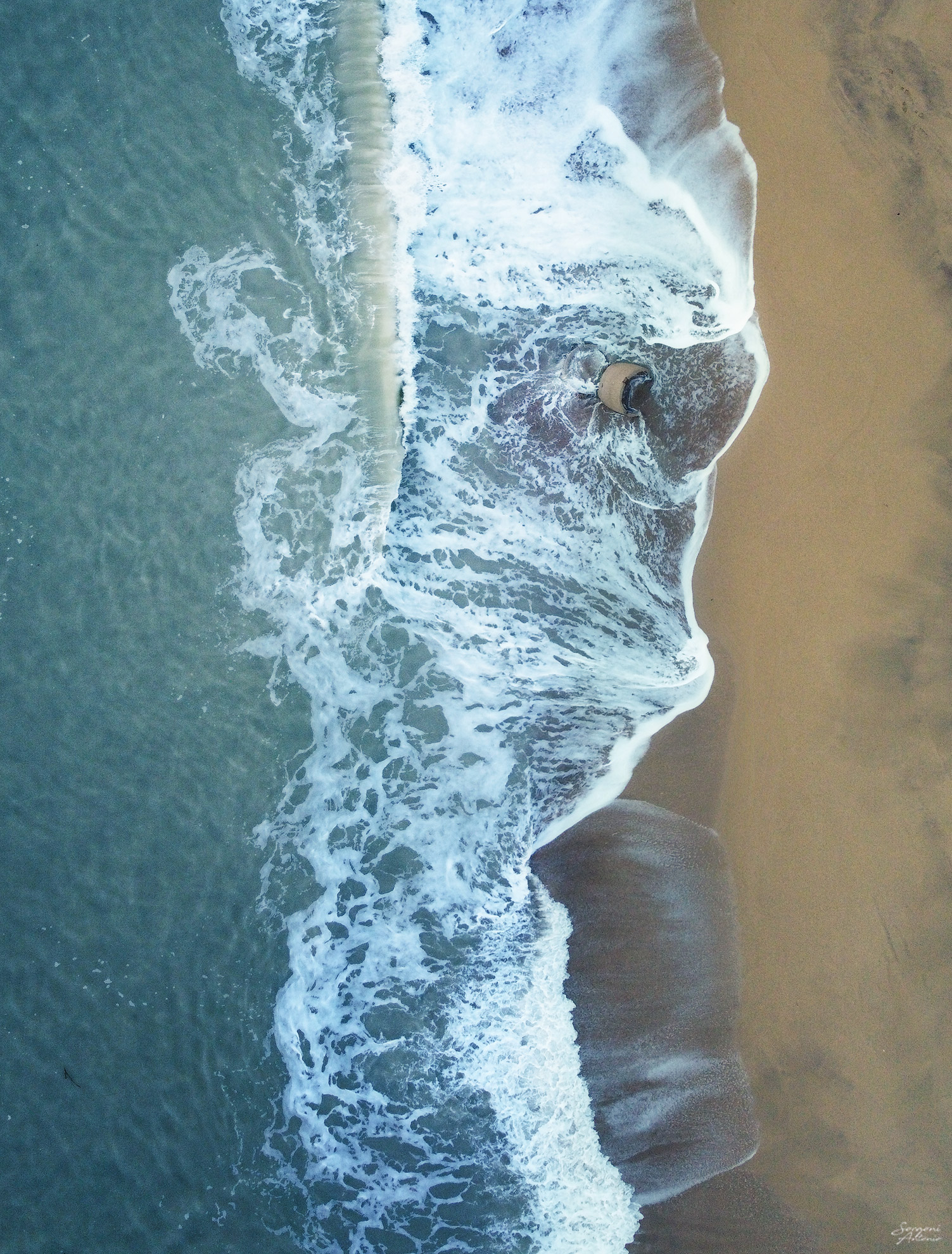 The menacing gaze of the sea.