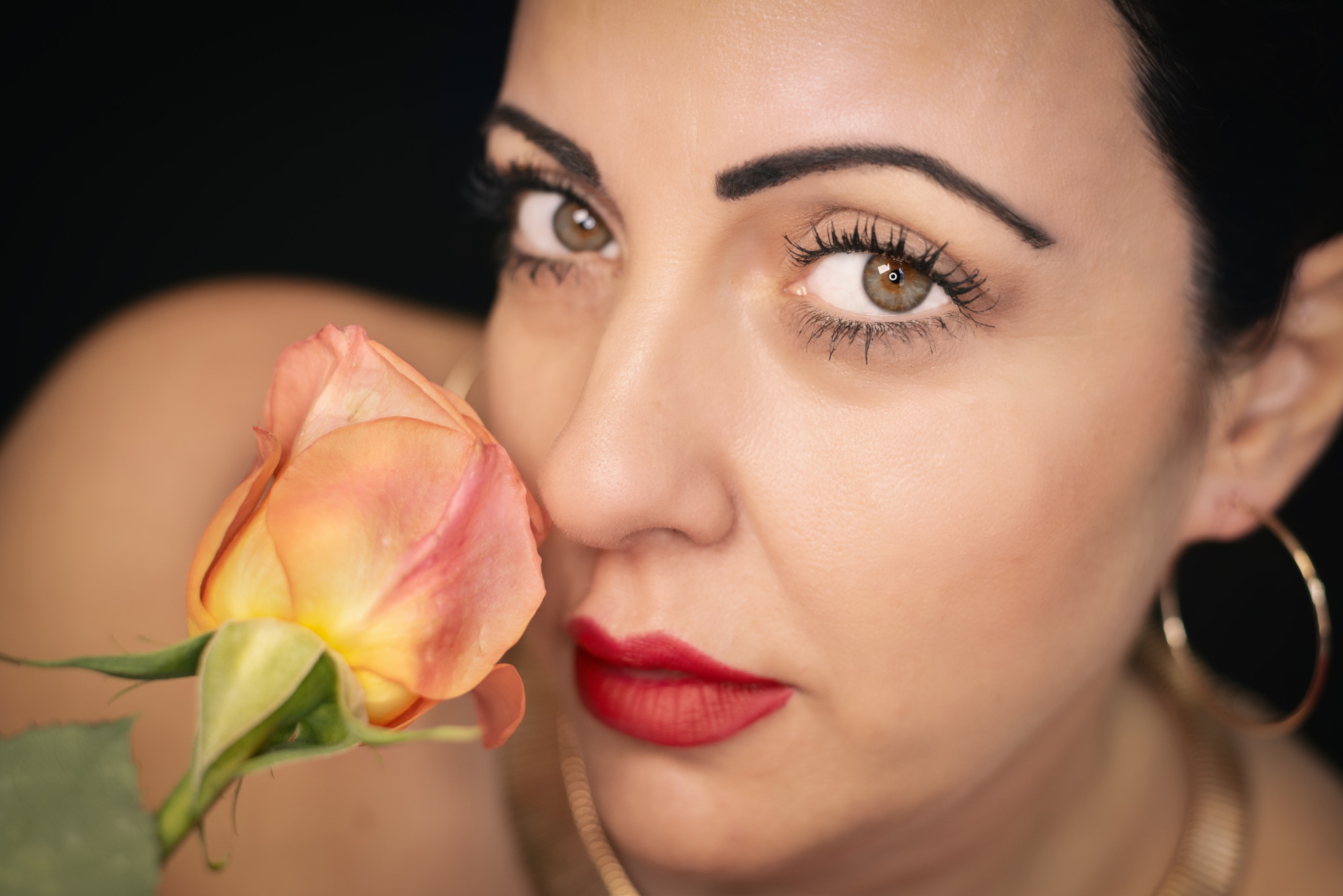 Bellezza con rosa