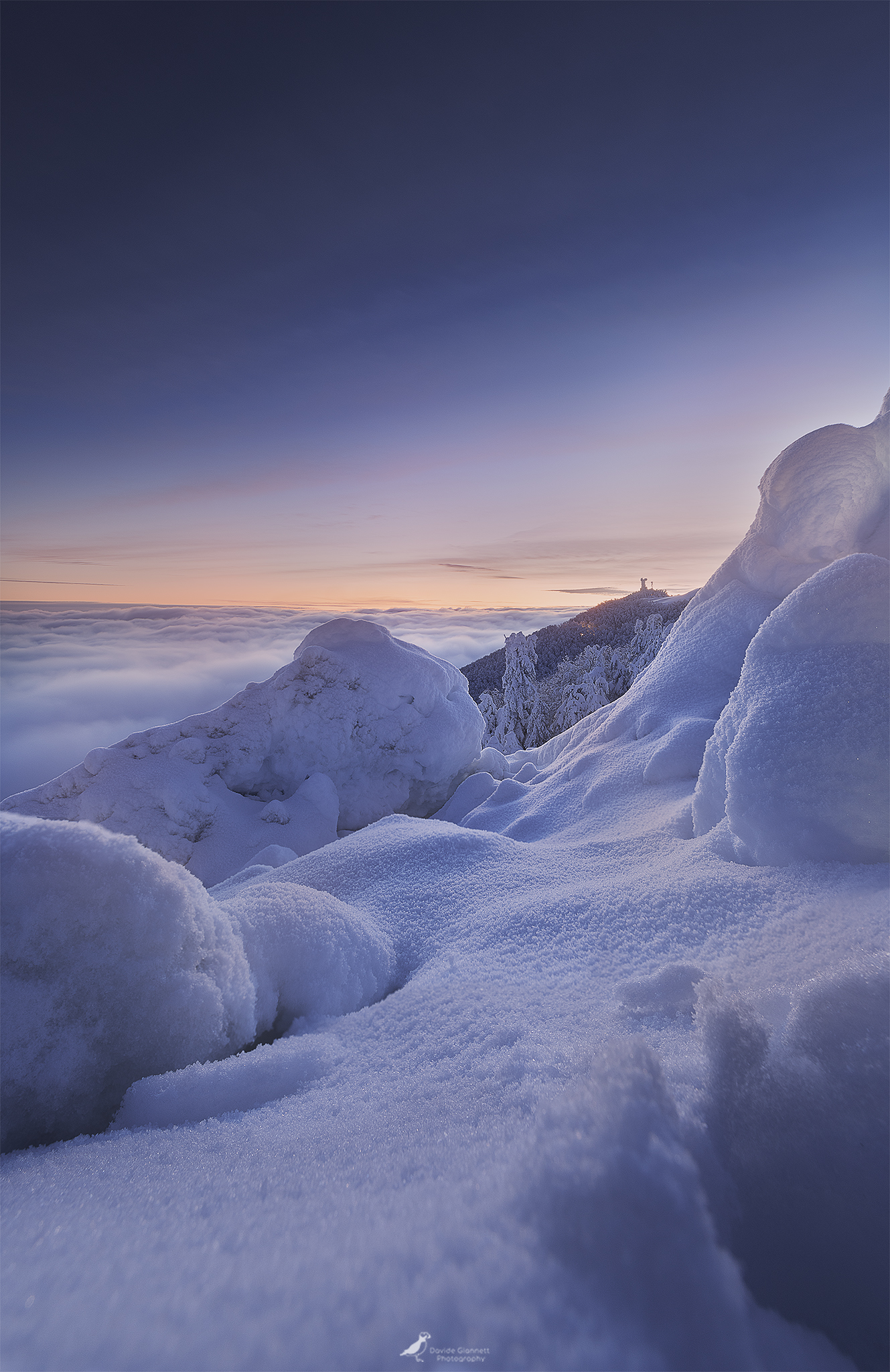 Winter above the clouds