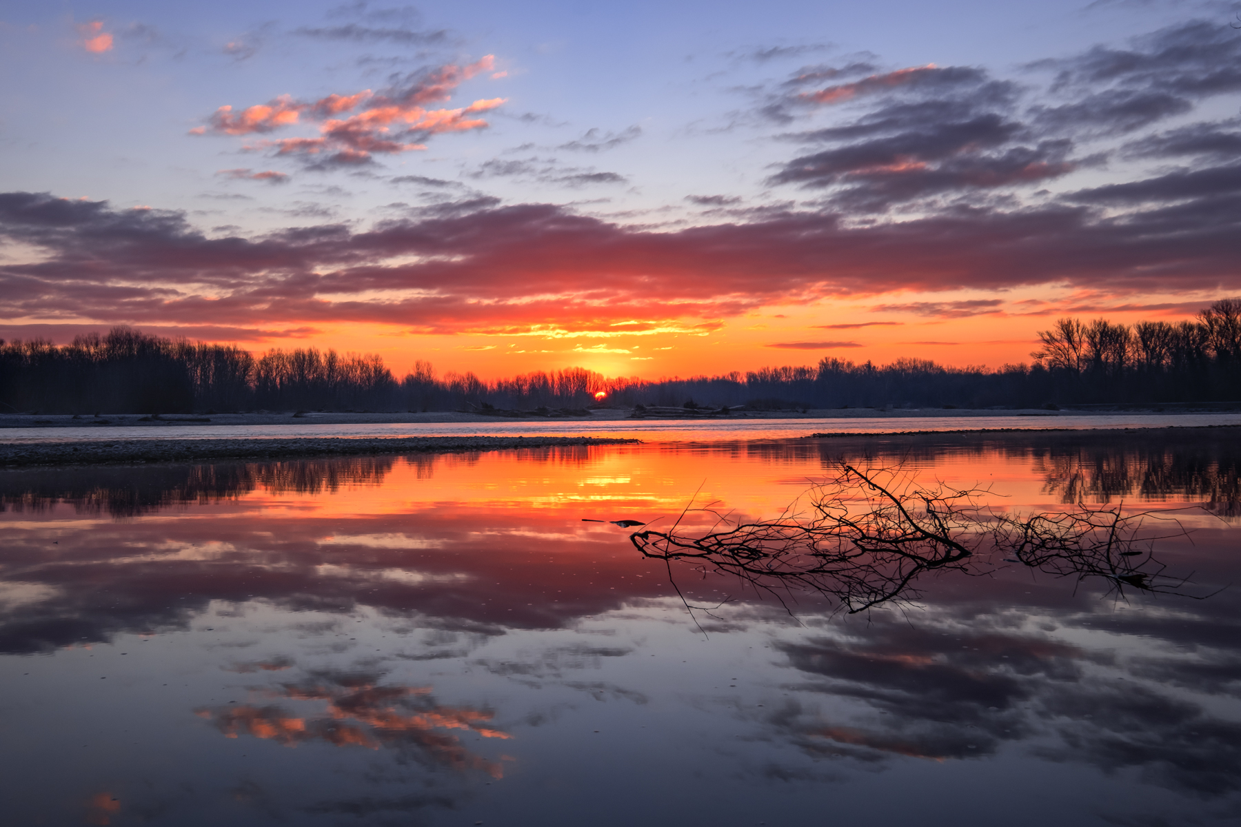 one of the many sunrises on my river