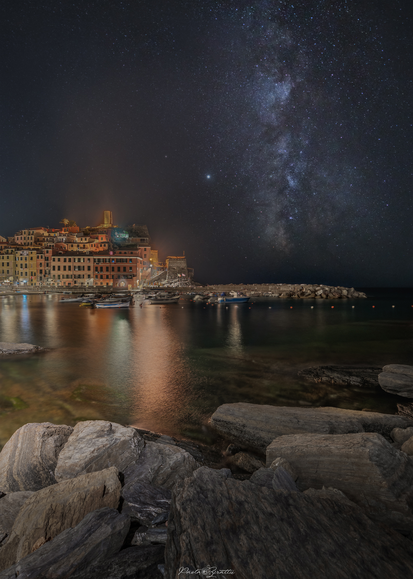 Via lattea a Vernazza