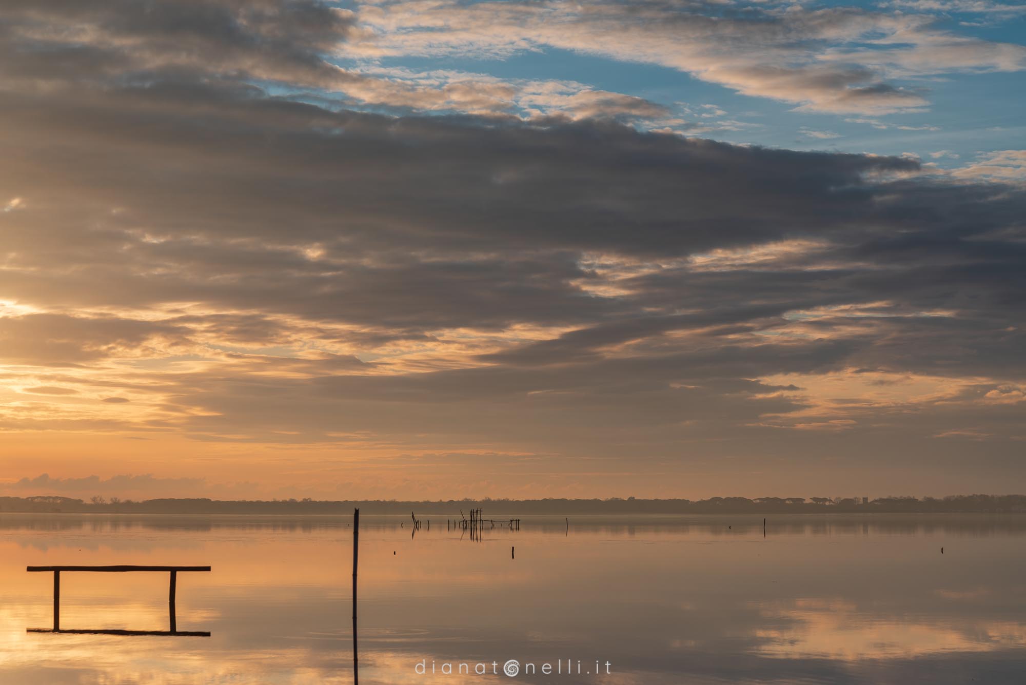 Tramonto sul Massaciuccoli
