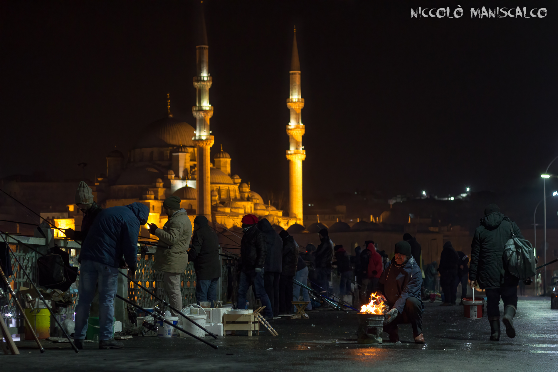 I Pescatori di notte sul ponte di Galata