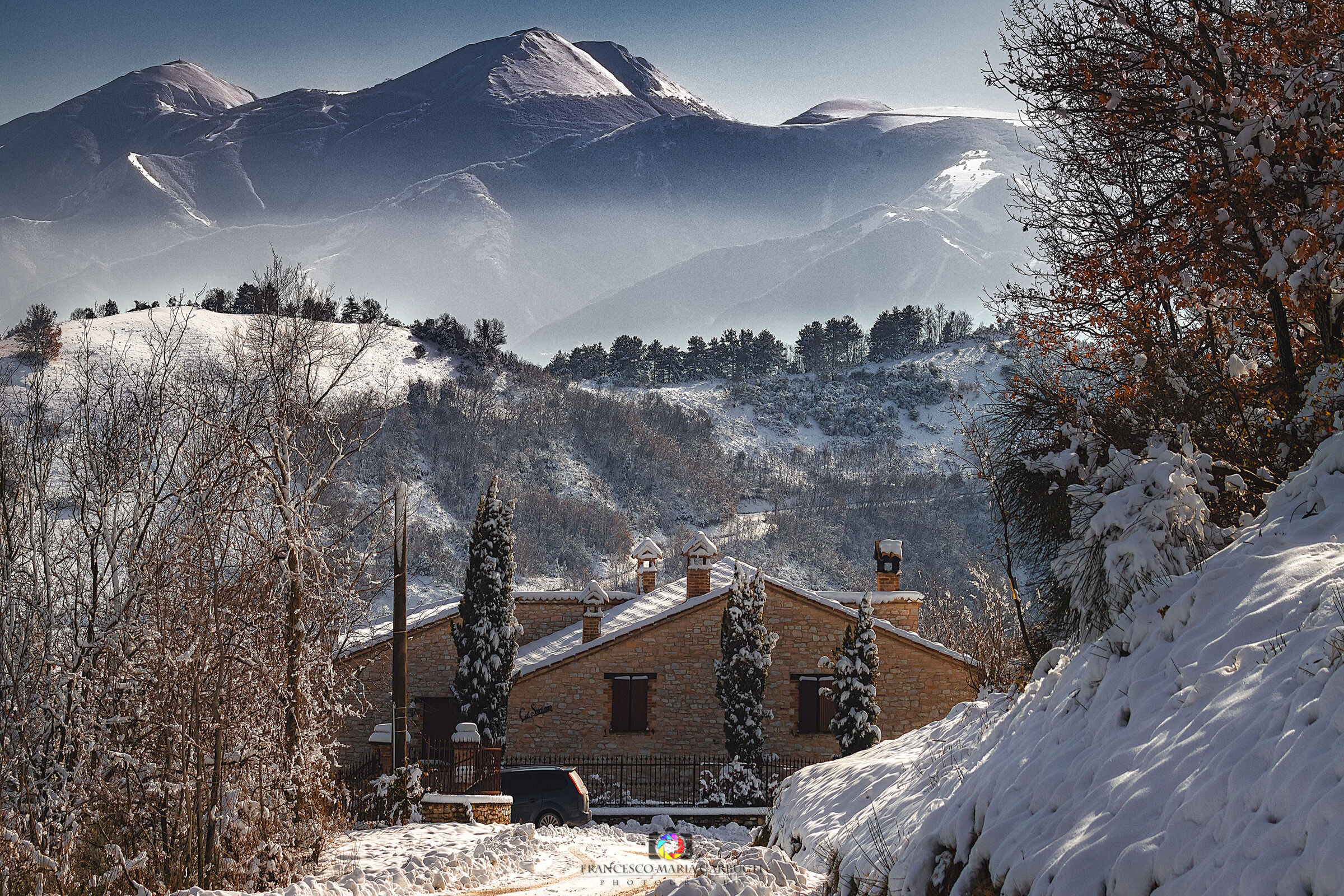 Catria and Acuto from the heights of my house