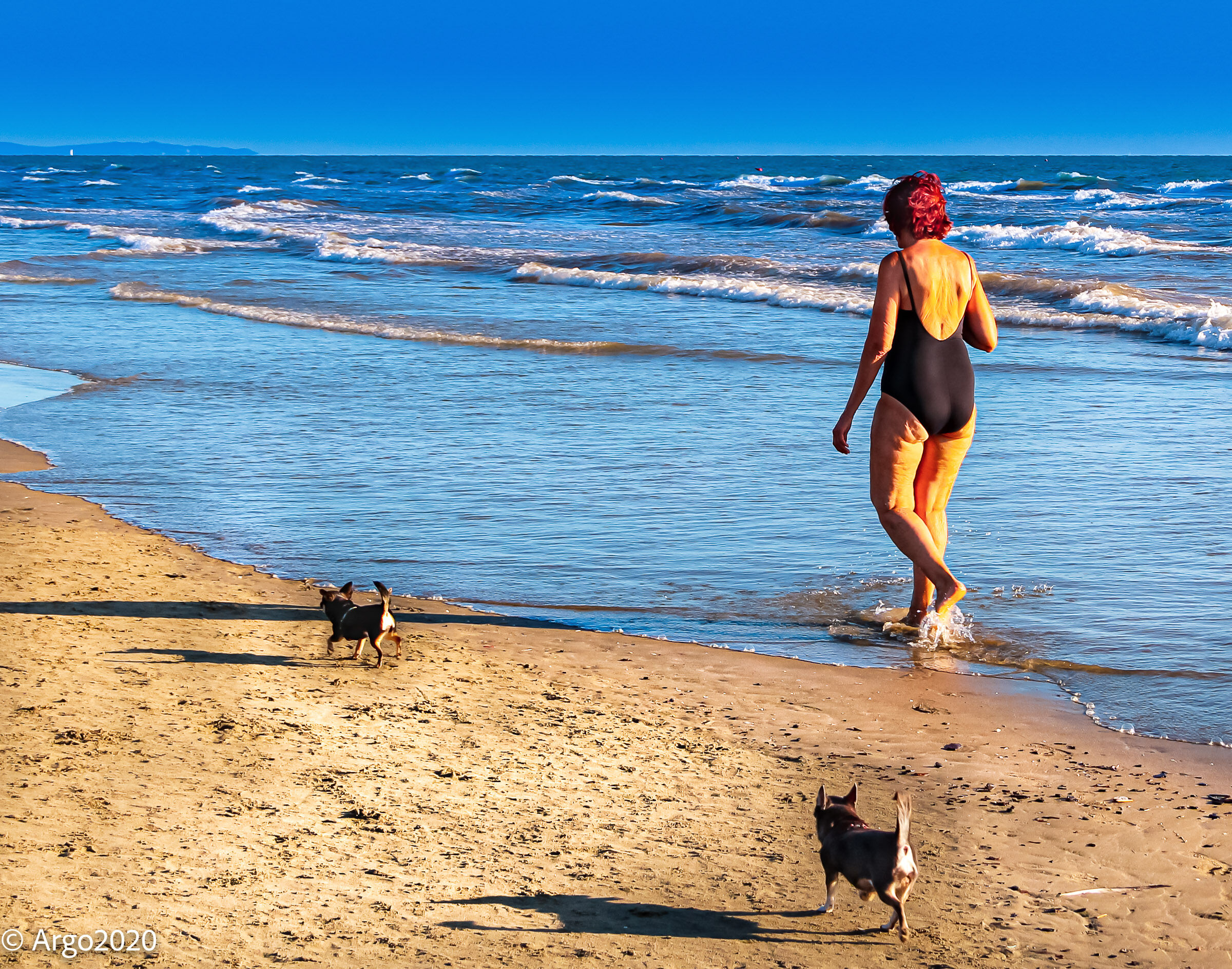 Passeggiata al tramonto