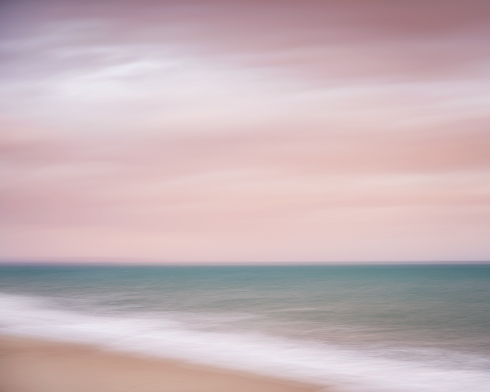 Winter sunset over the sea