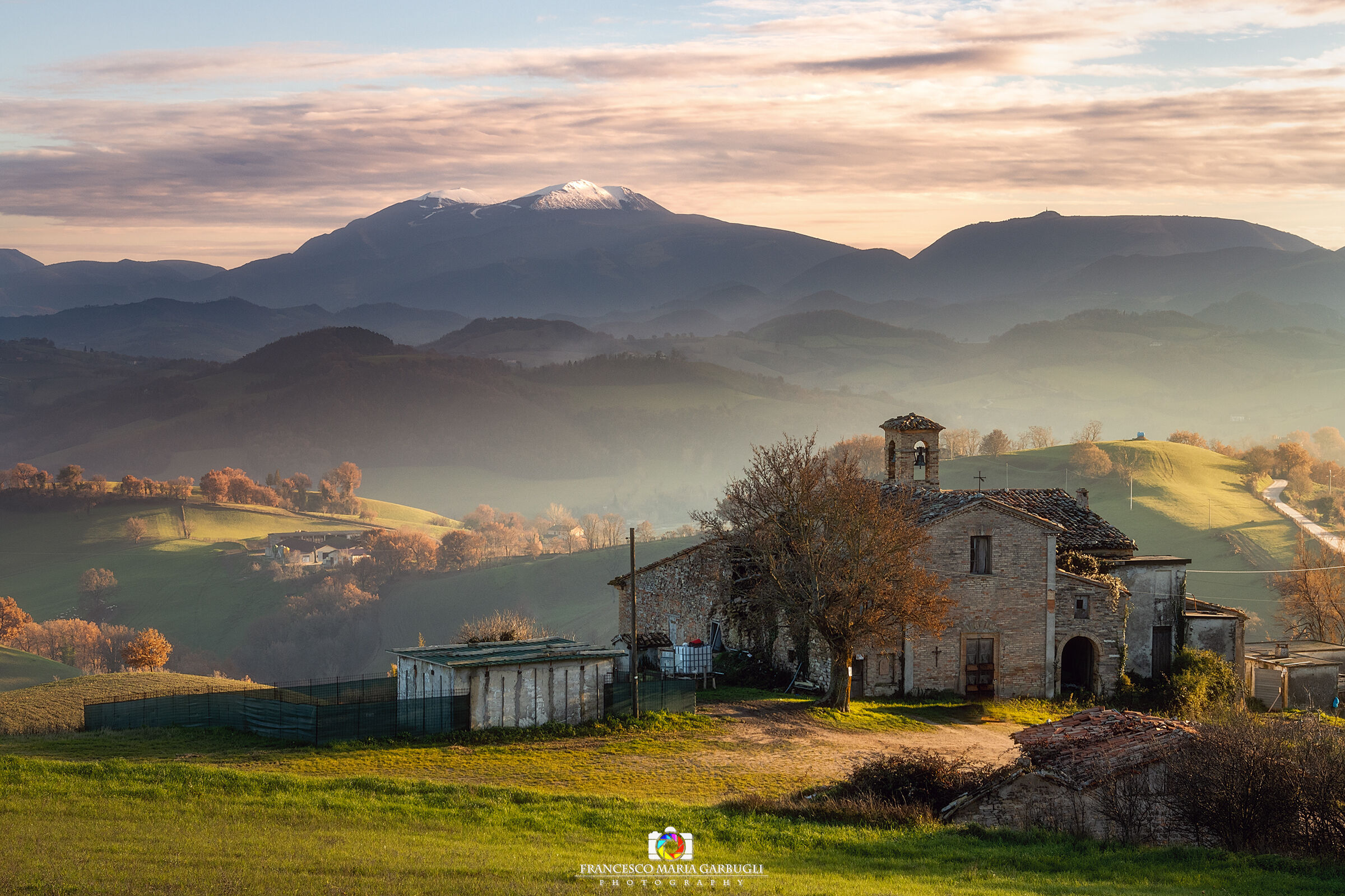 Magical sunset at old Pieve