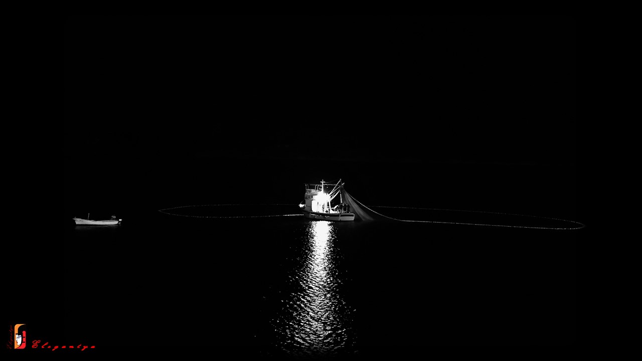 (1)The immense between sea and sky...