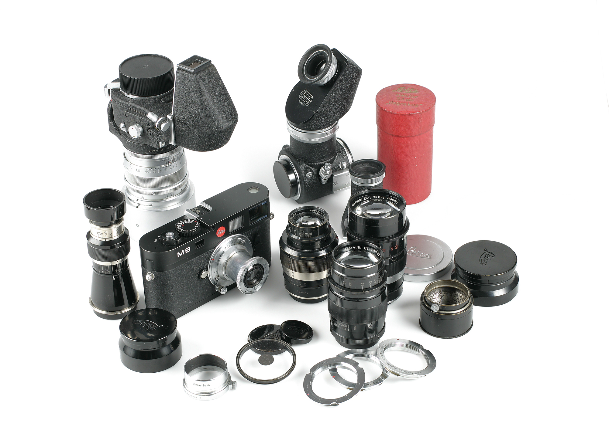 an M8 and many, rare, Leitz lenses