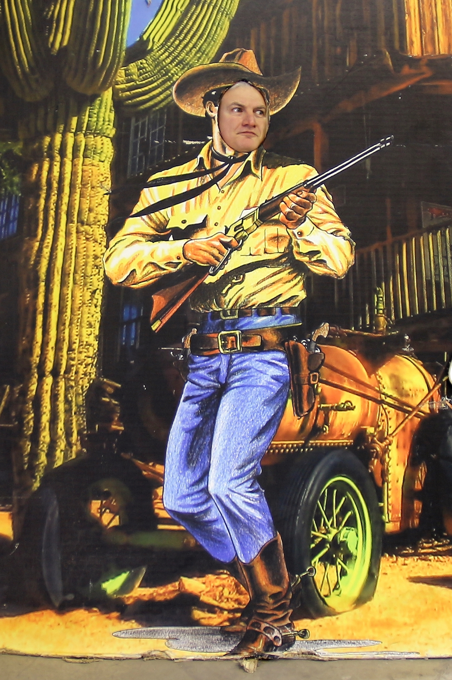 When a man with a gun meets a man...