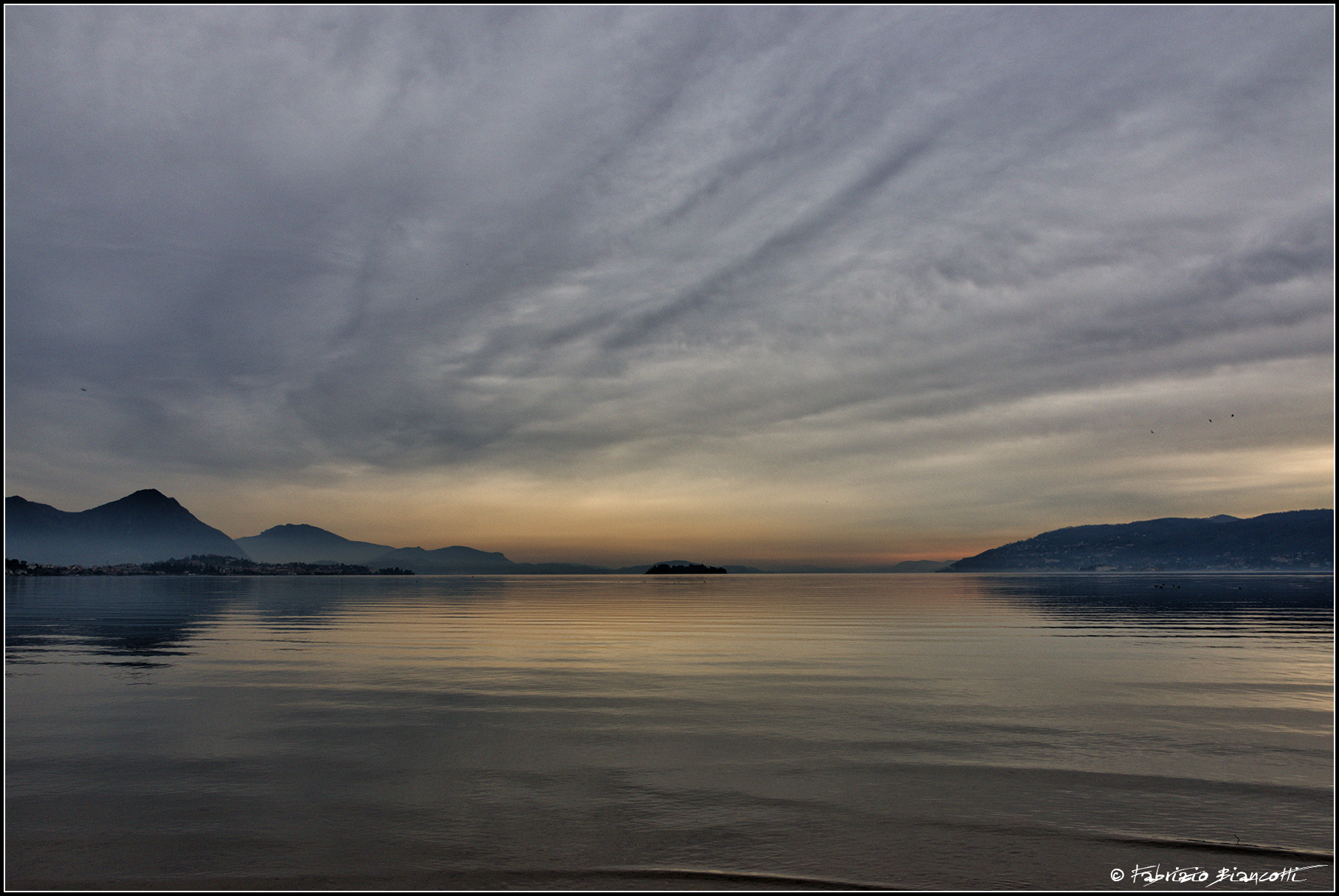 One evening on Lake Maggiore