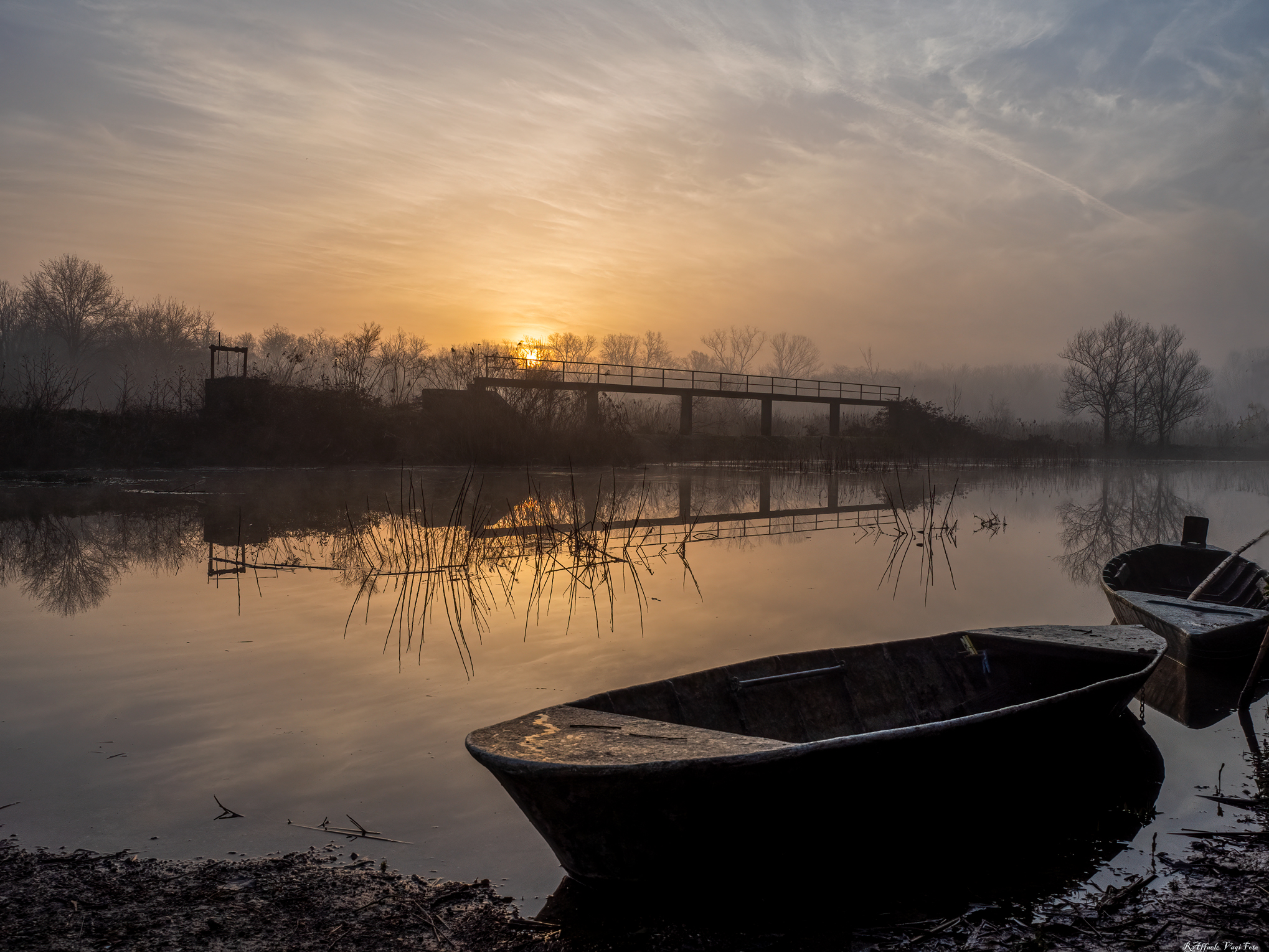 Sunrise at the Port of Morette