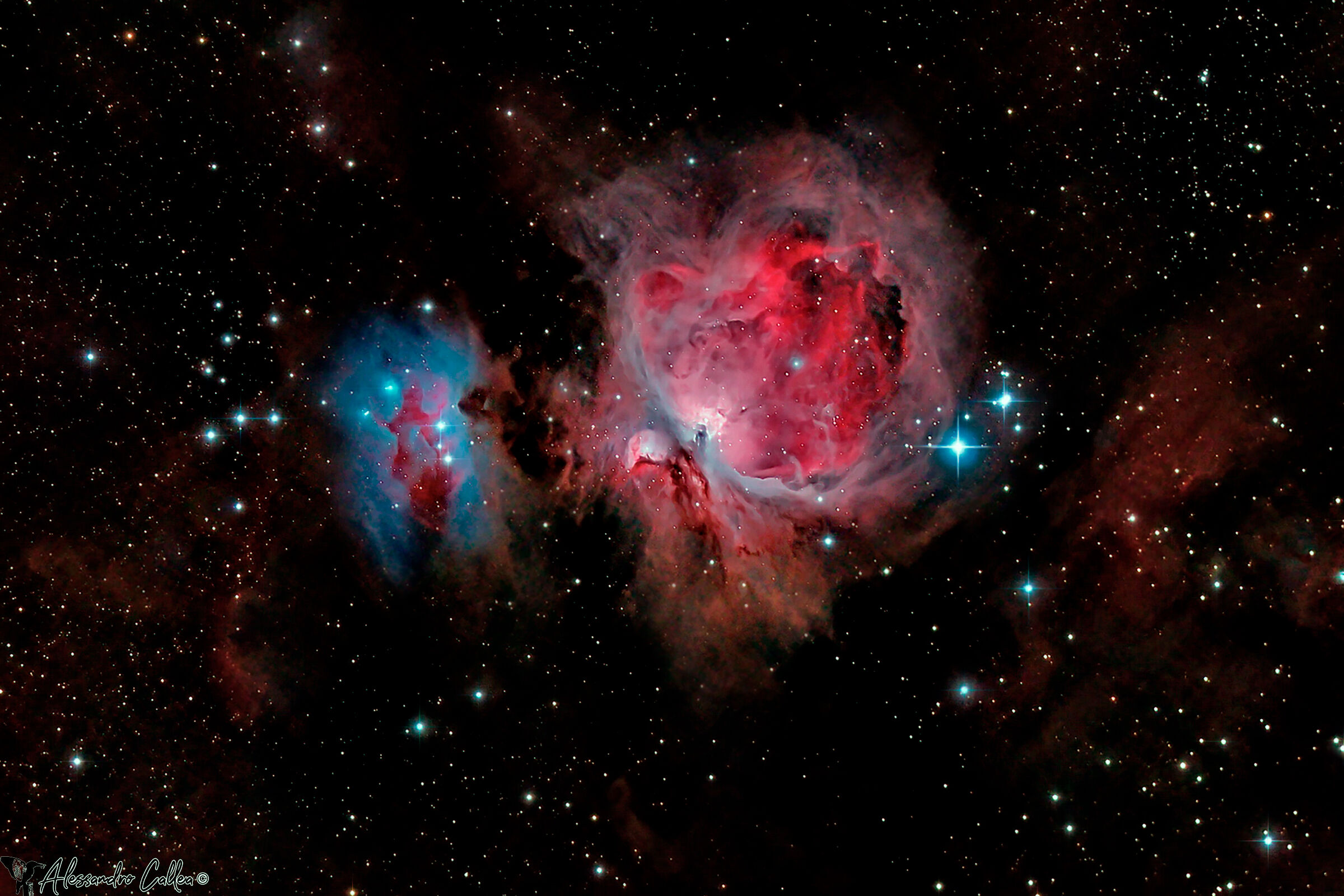 M42 - La grande nebulosa di Orione (higher contrast)