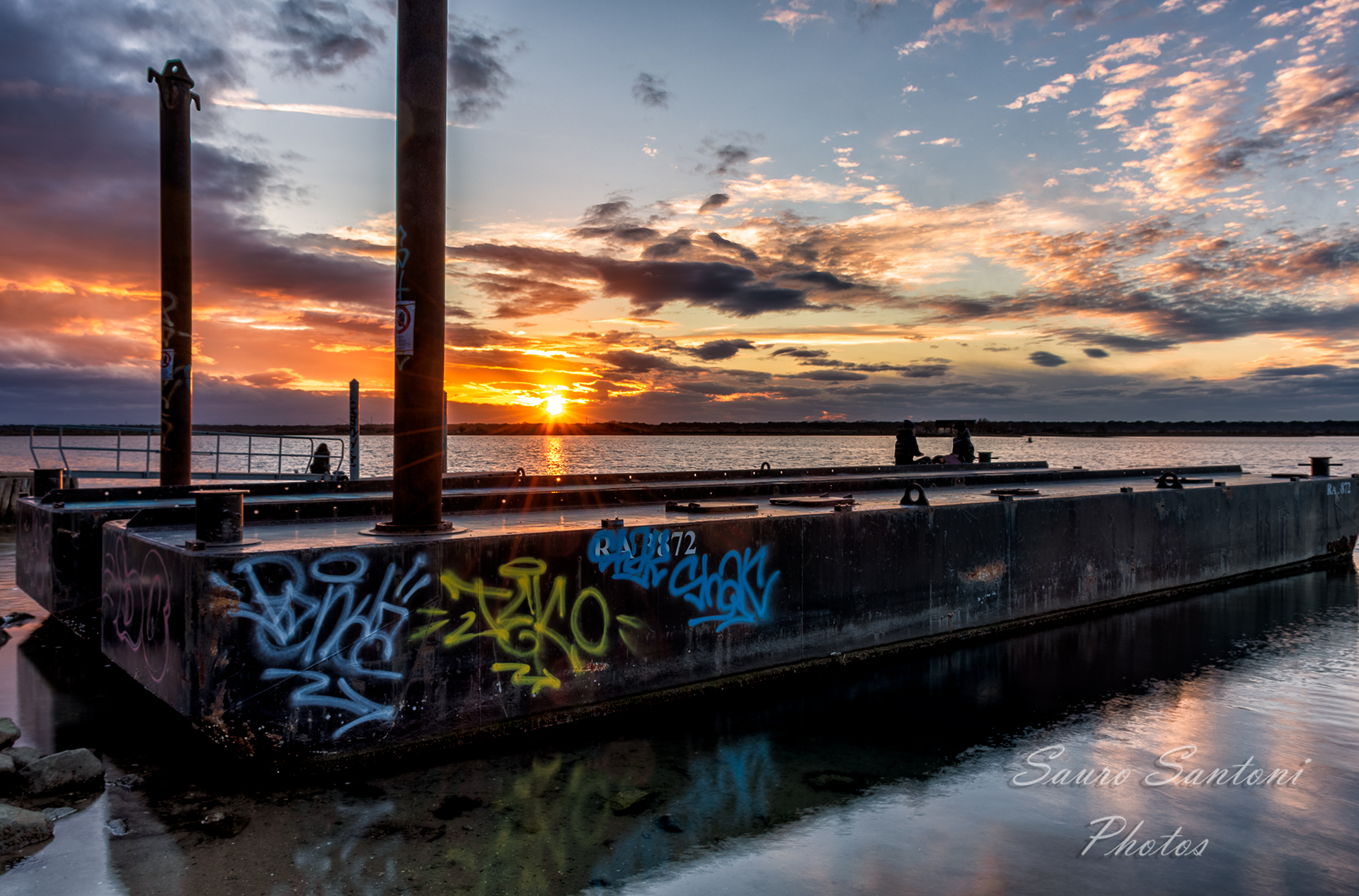 Tramonto in piattaforma