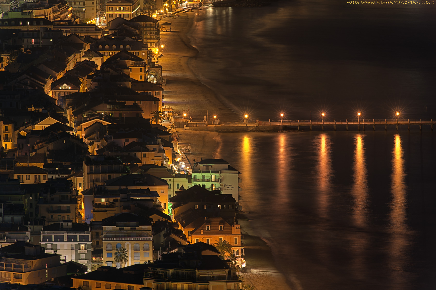 alassio at night