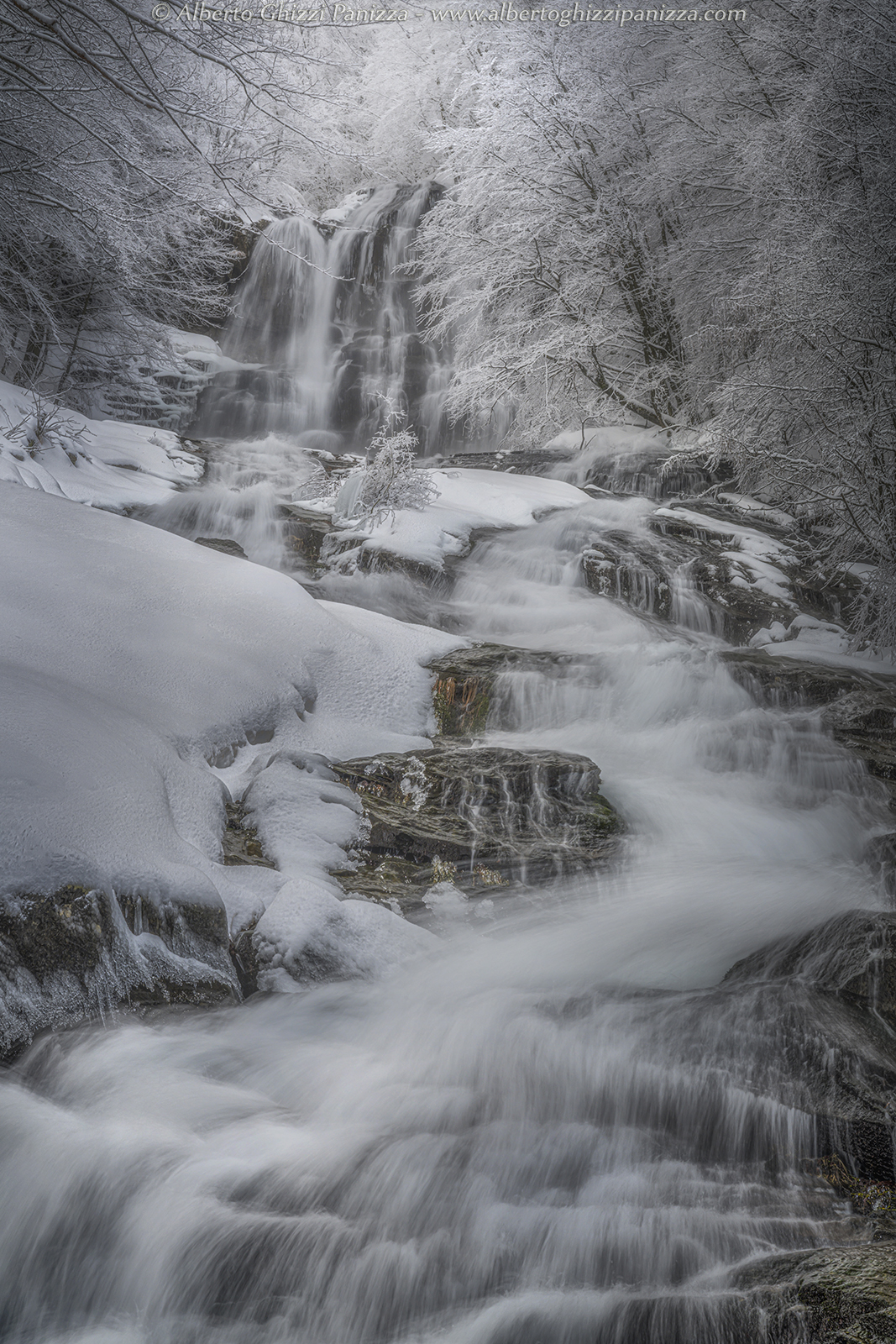 L'inverno alle Cascate del Doccione