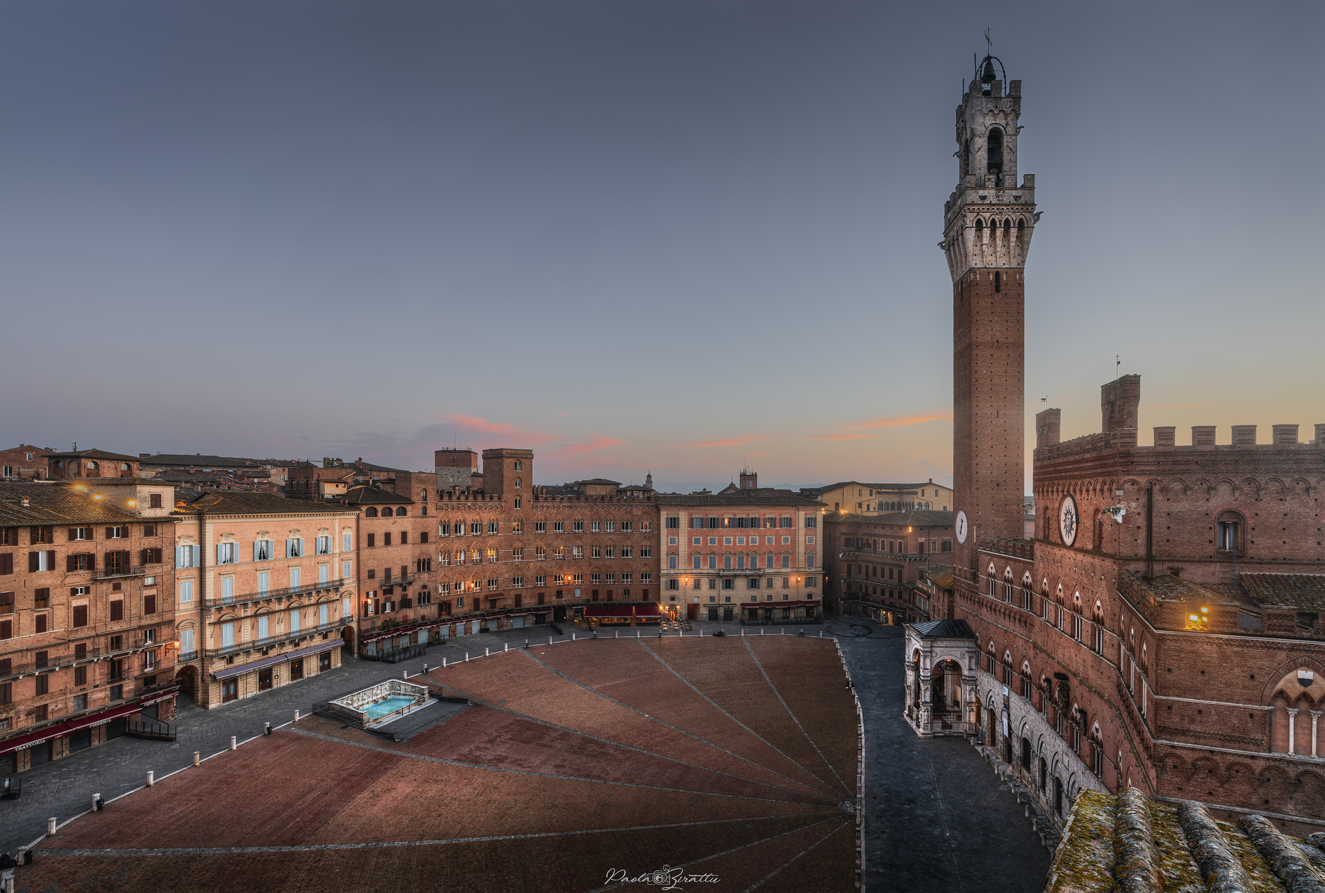 Sunrise over Piazza del Campo, Siena